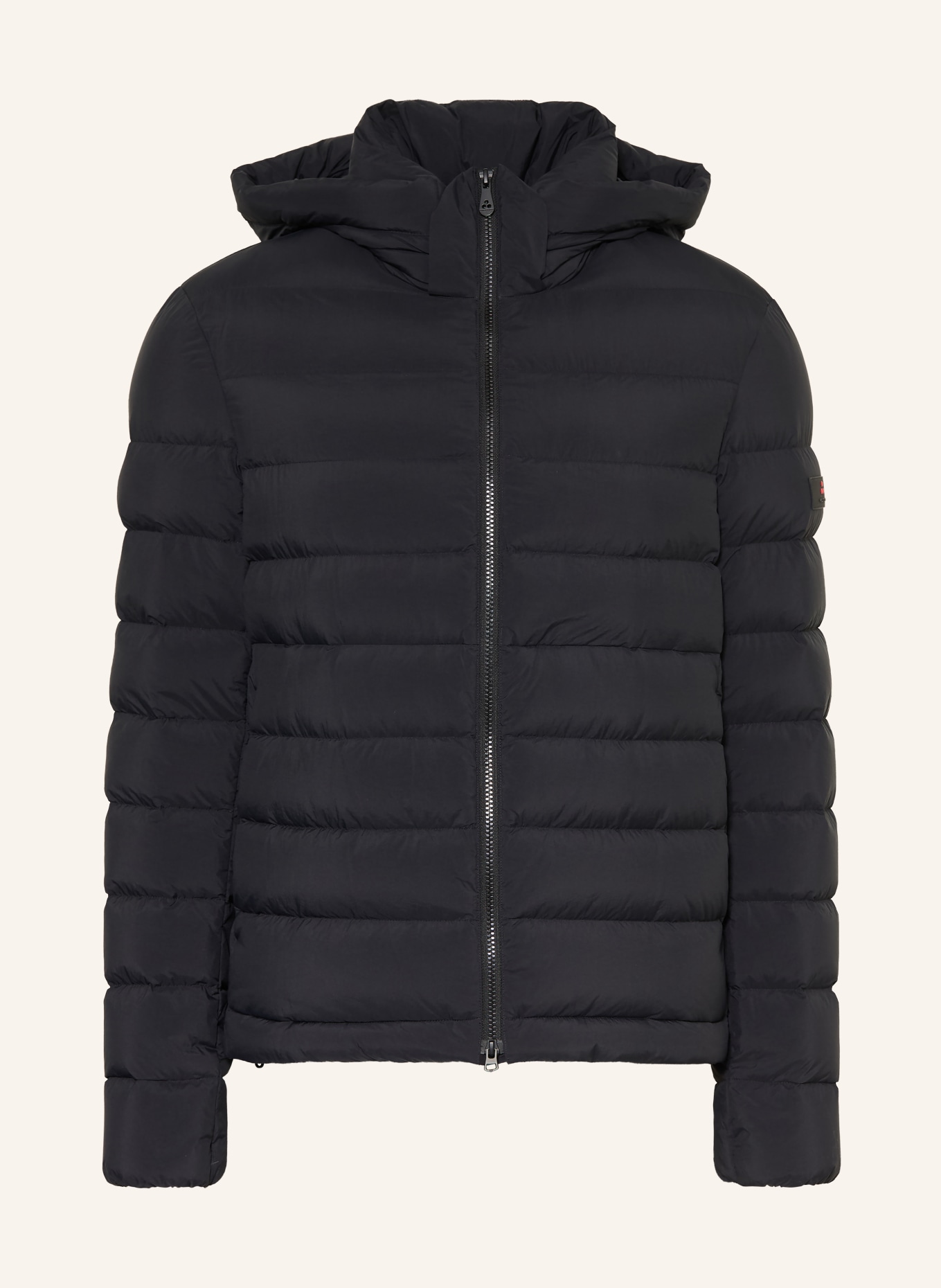 PEUTEREY BOGGS Down Jacket with Detachable Hood: BLACK