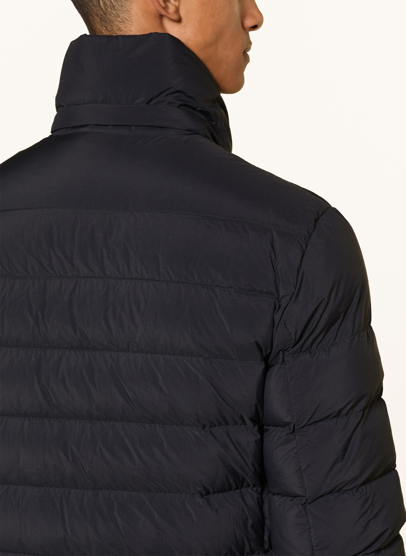 PEUTEREY BOGGS Down Jacket with Detachable Hood: BLACK