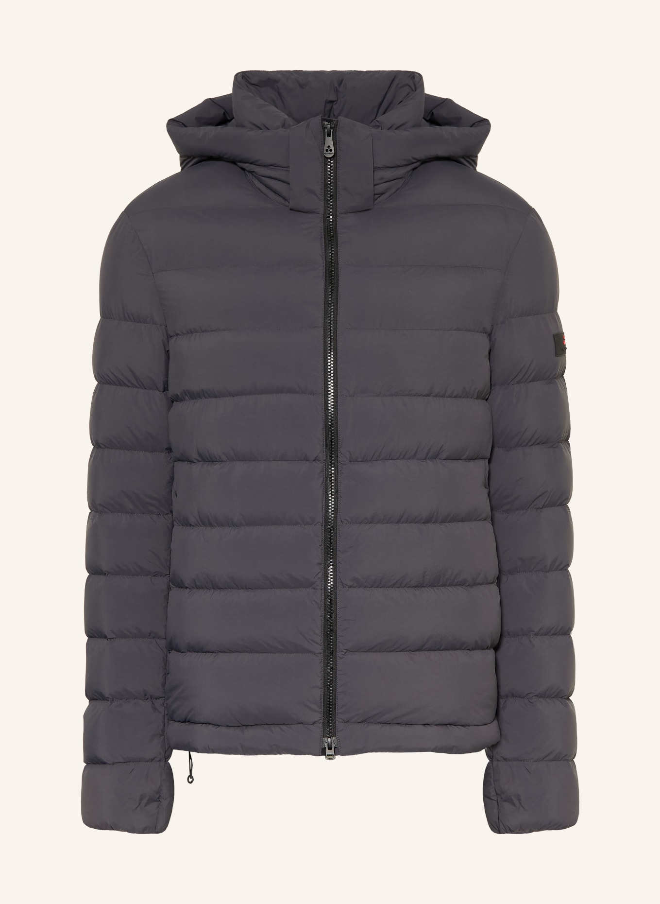 PEUTEREY BOGGS Down Jacket with Detachable Hood: DARK GRAY