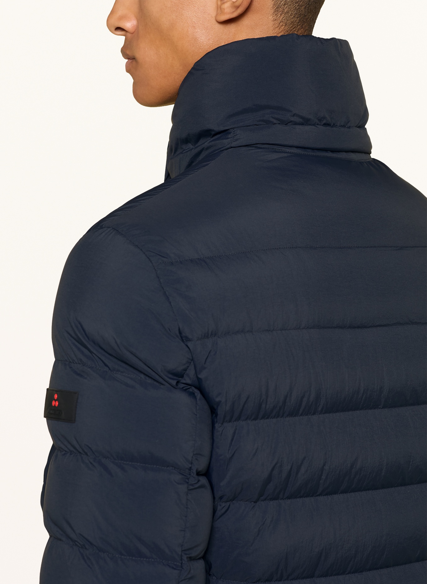 PEUTEREY BOGGS Down Jacket with Detachable Hood: DARK BLUE