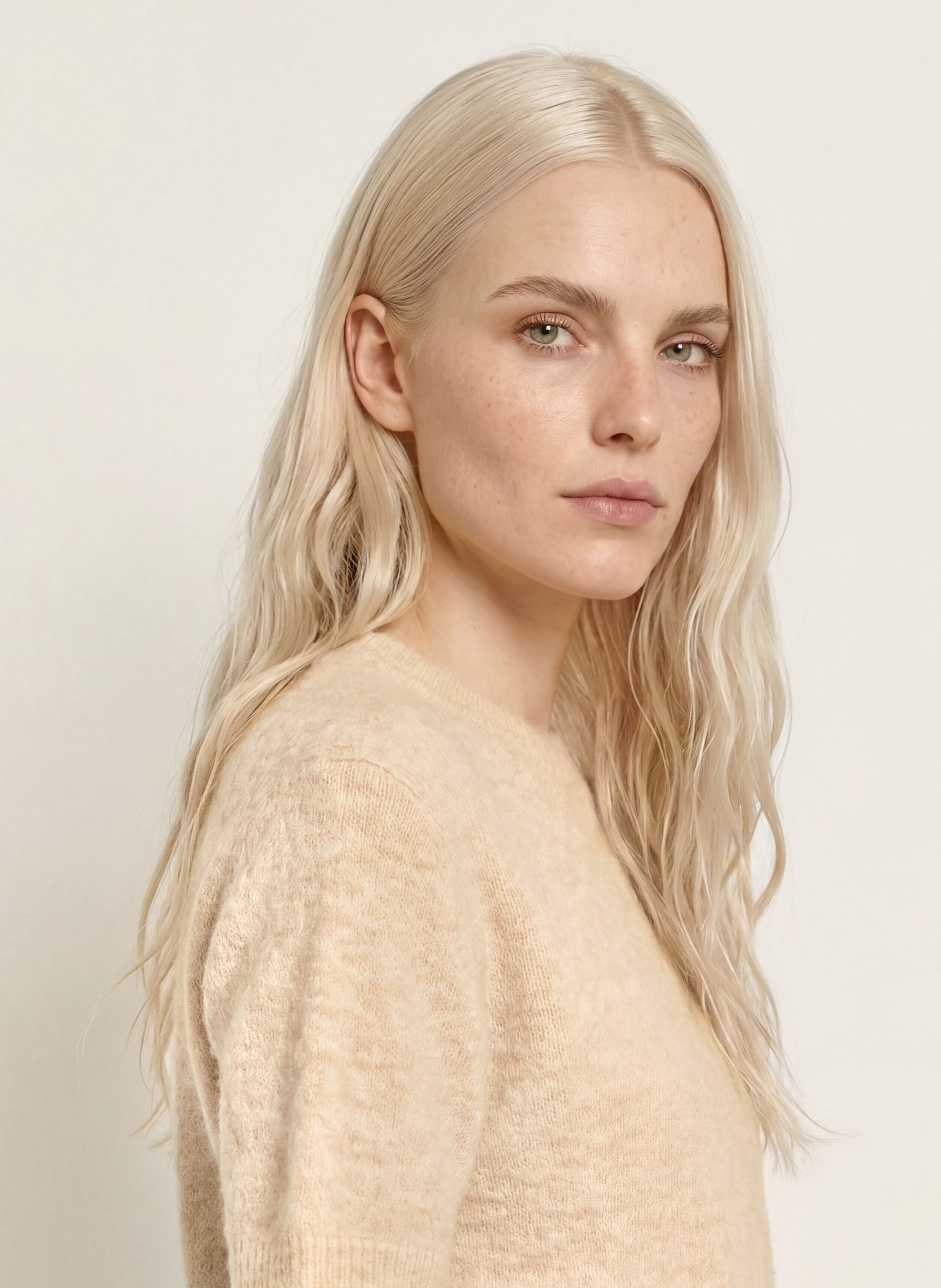 darling harbour Strickshirt mit Alpaka: pebble melange