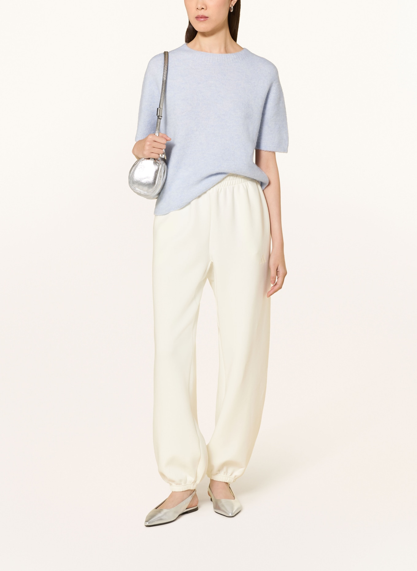 darling harbour Strickshirt mit Alpaka: LIGHT BLUE