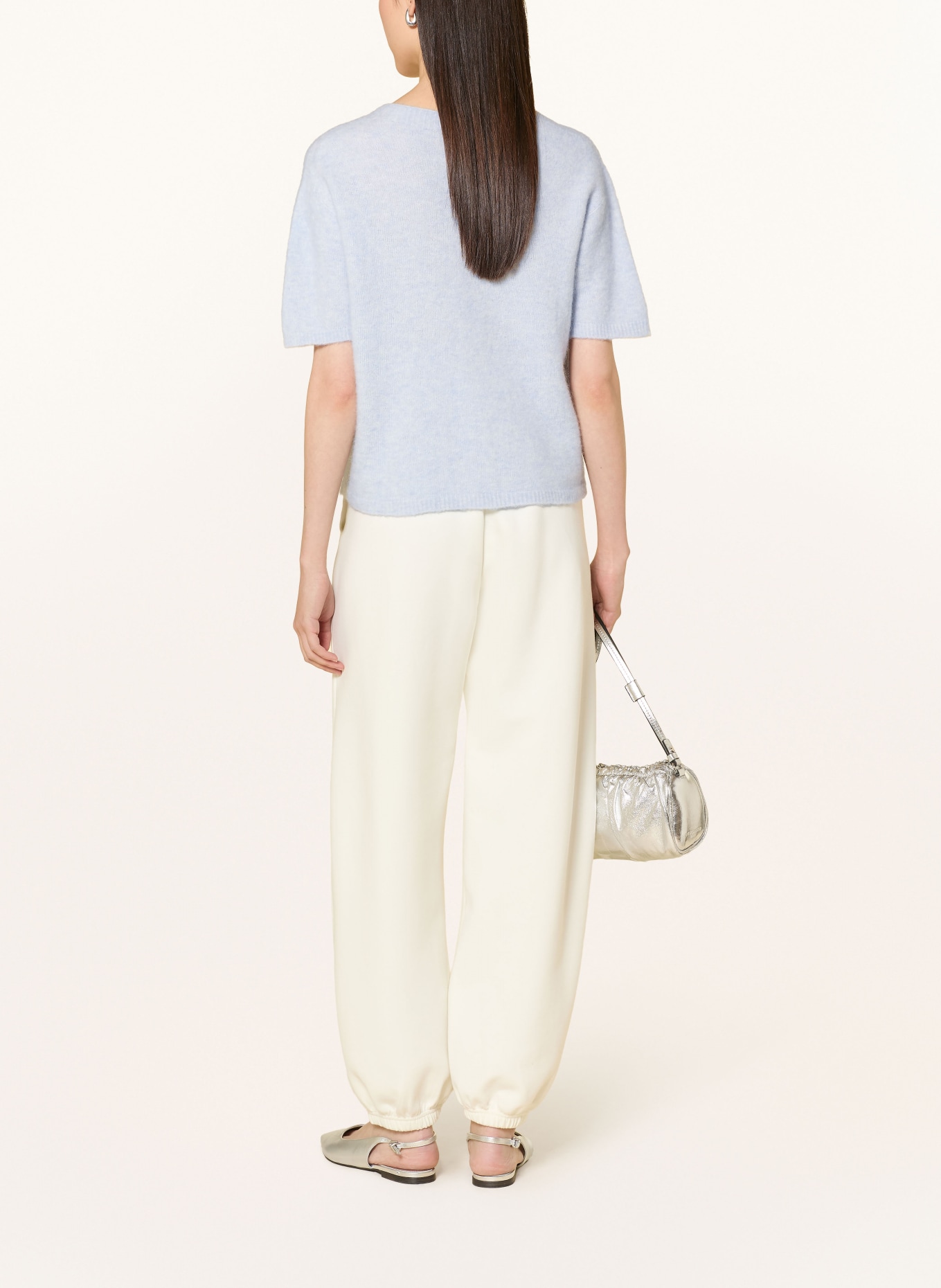 darling harbour Strickshirt mit Alpaka: LIGHT BLUE