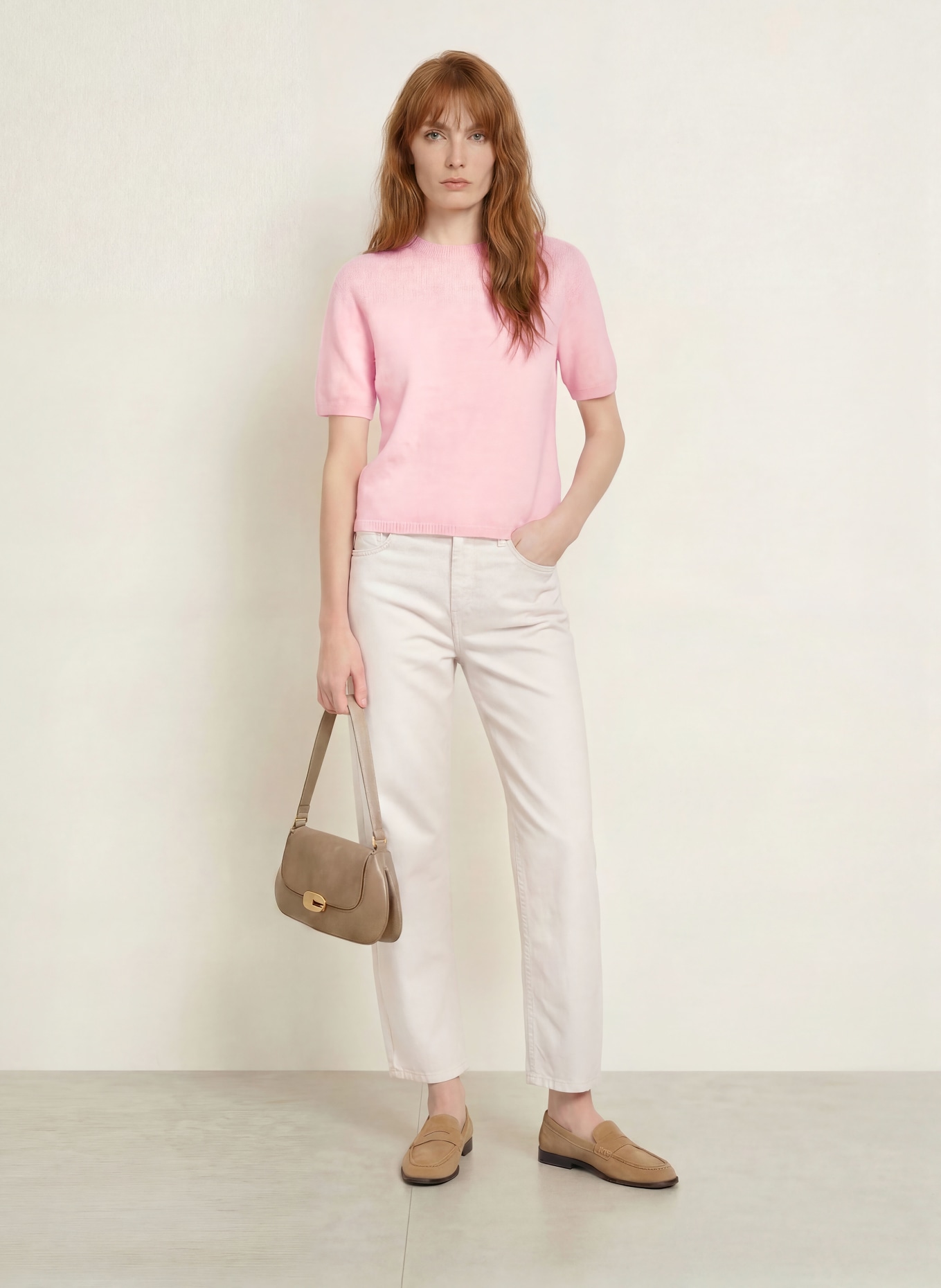 darling harbour Strickshirt mit Alpaka: ROSE