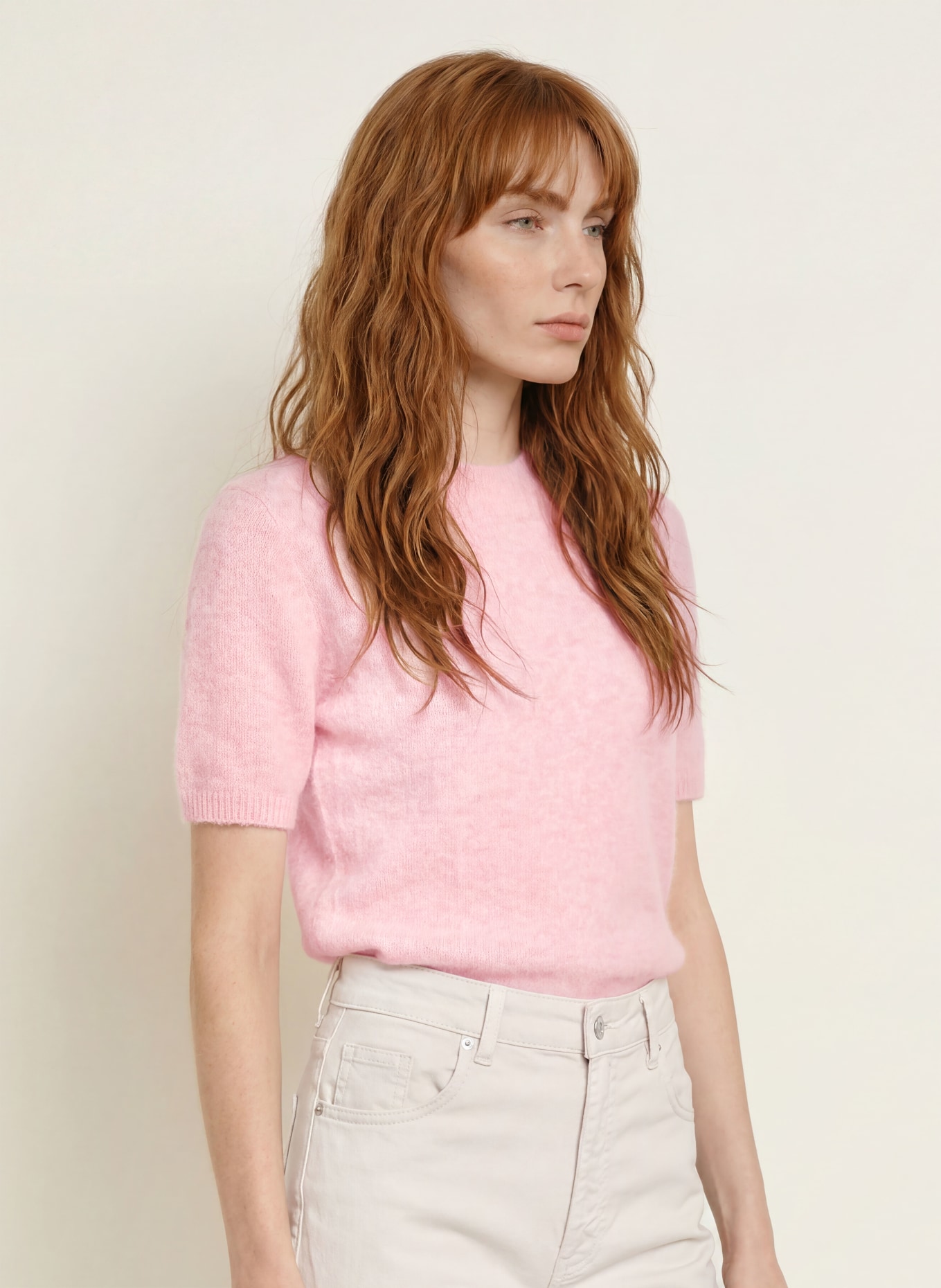 darling harbour Strickshirt mit Alpaka: ROSE