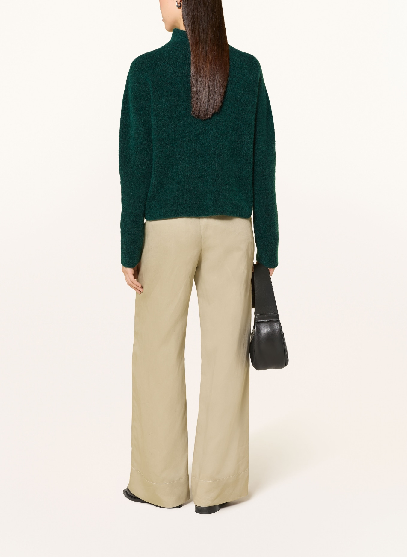 darling harbour Alpaca sweater: BOTTLE GREEN