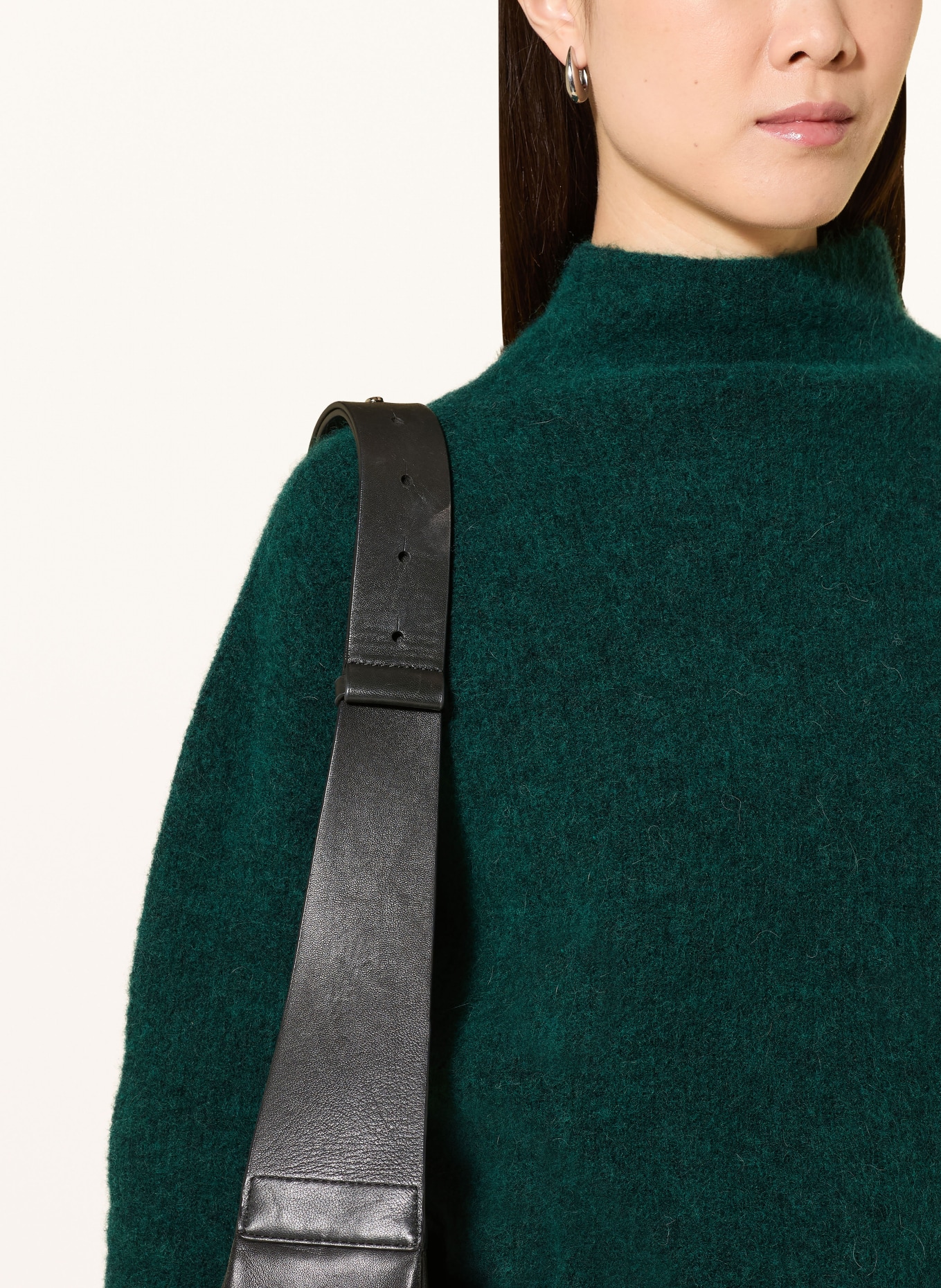 darling harbour Alpaca sweater: BOTTLE GREEN