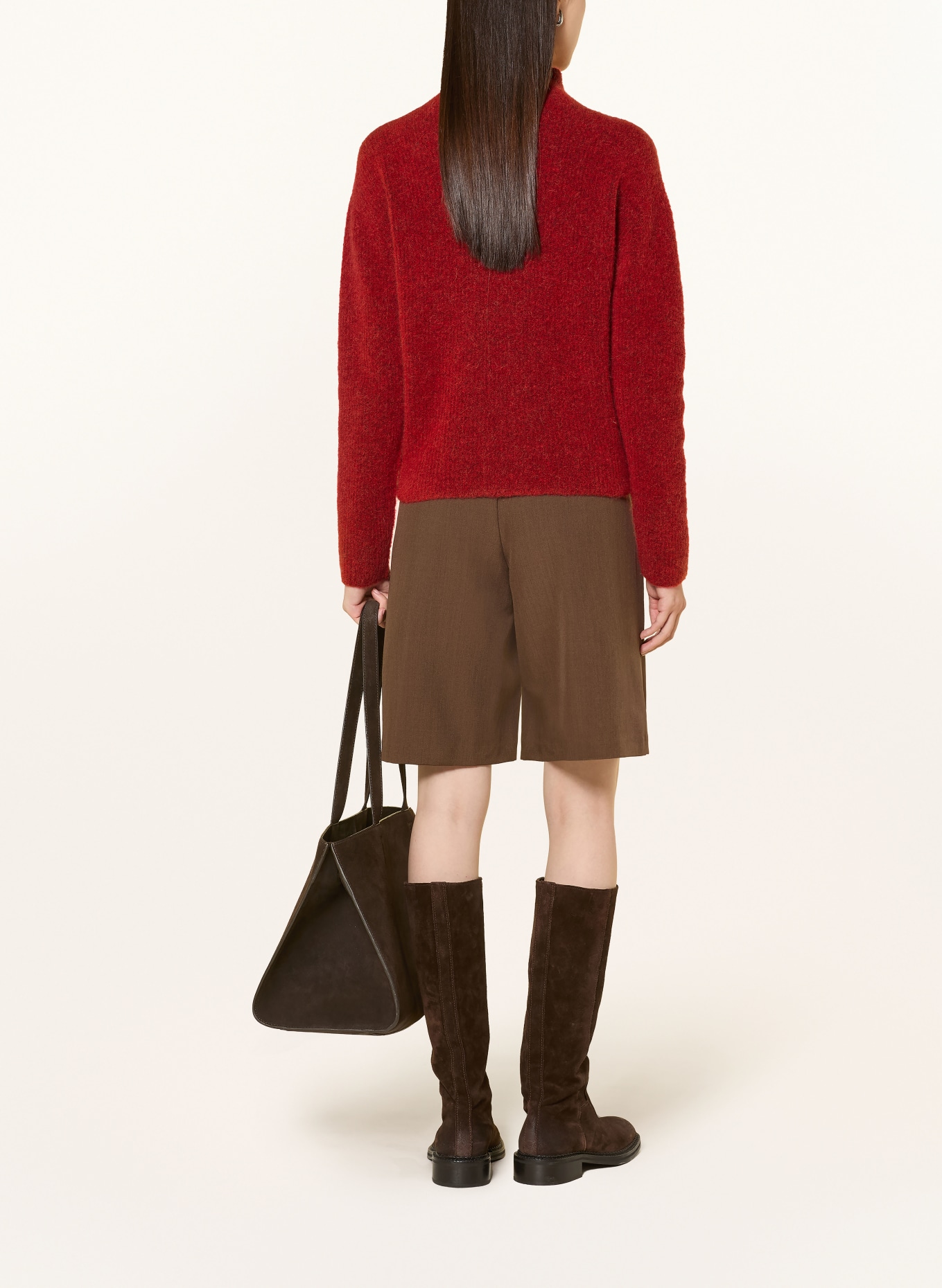 darling harbour Alpaca sweater: RED