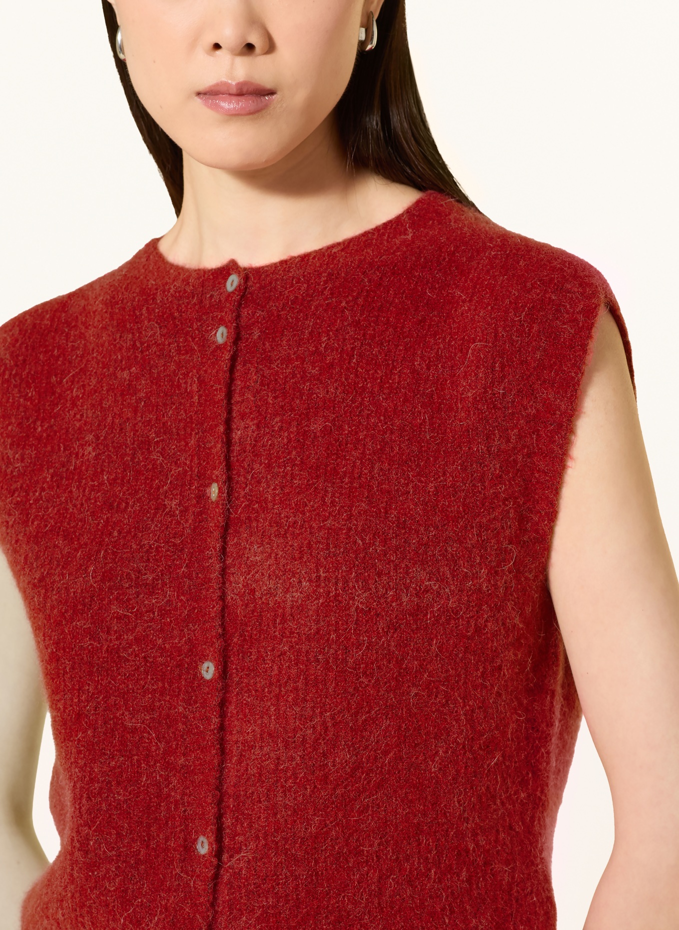 darling harbour Gilet en maille d'alpaga: RED