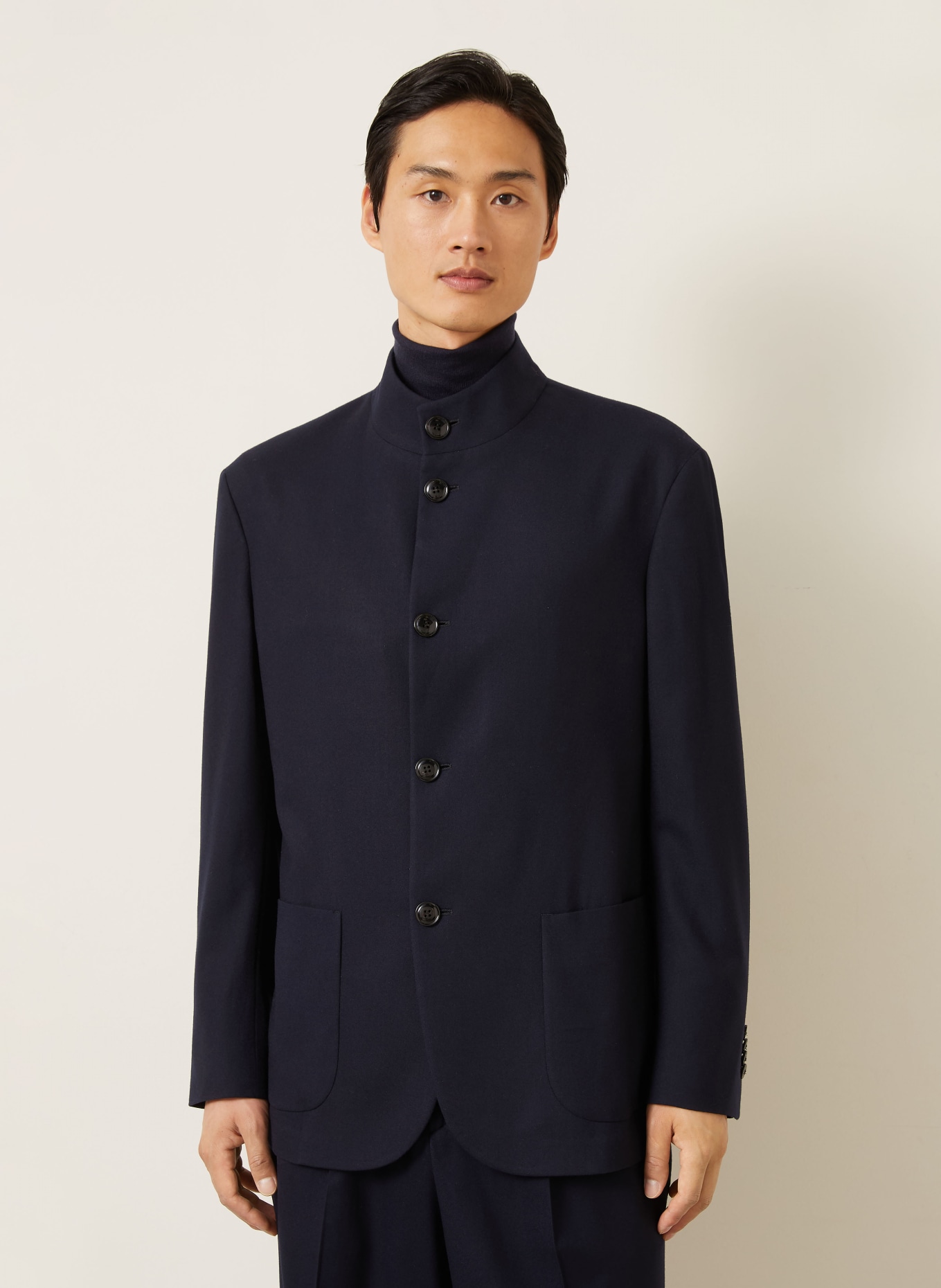 GIORGIO ARMANI Regular-Fit Suit Jacket: UB109 DARK NAVY