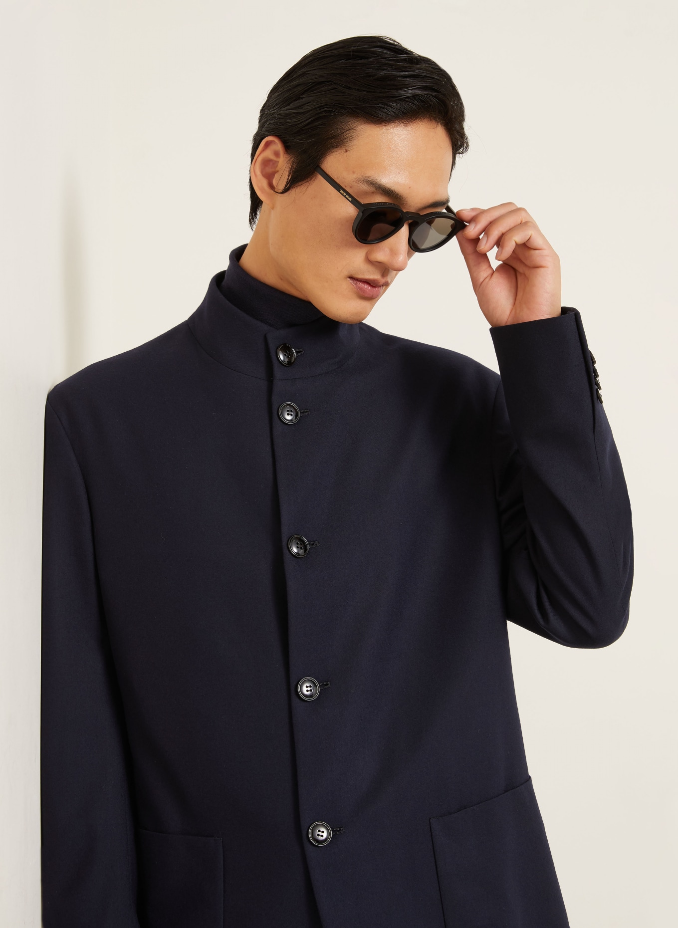 GIORGIO ARMANI Regular-Fit Suit Jacket: UB109 DARK NAVY