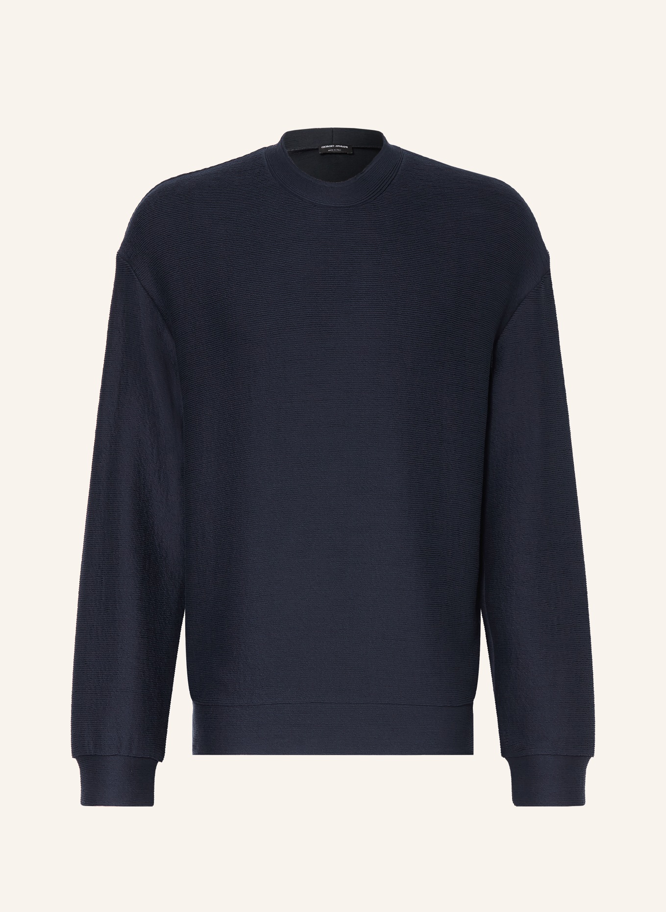 GIORGIO ARMANI Sweatshirt: MØRKEBLÅ