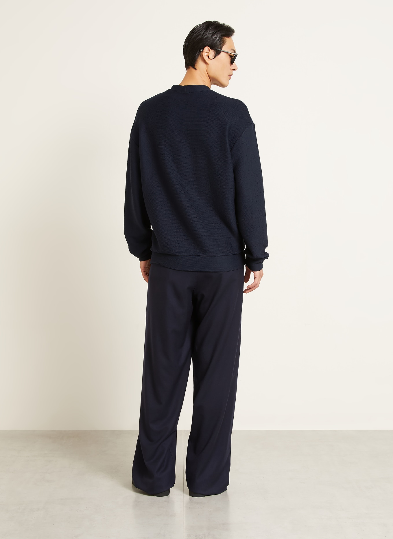 GIORGIO ARMANI Sweatshirt: MØRKEBLÅ