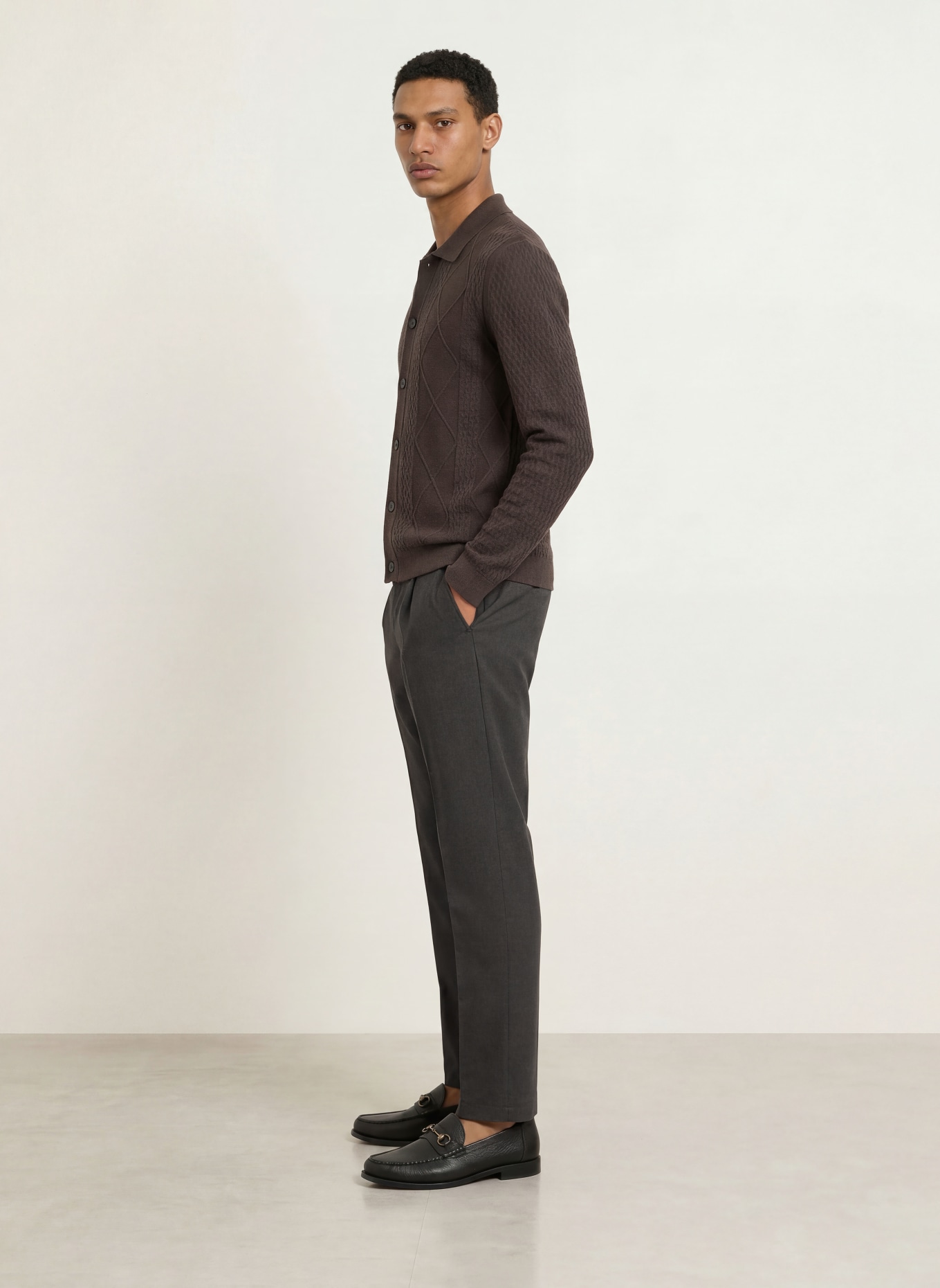 CINQUE Hose CISALTO Extra Slim Fit: DUNKELBRAUN
