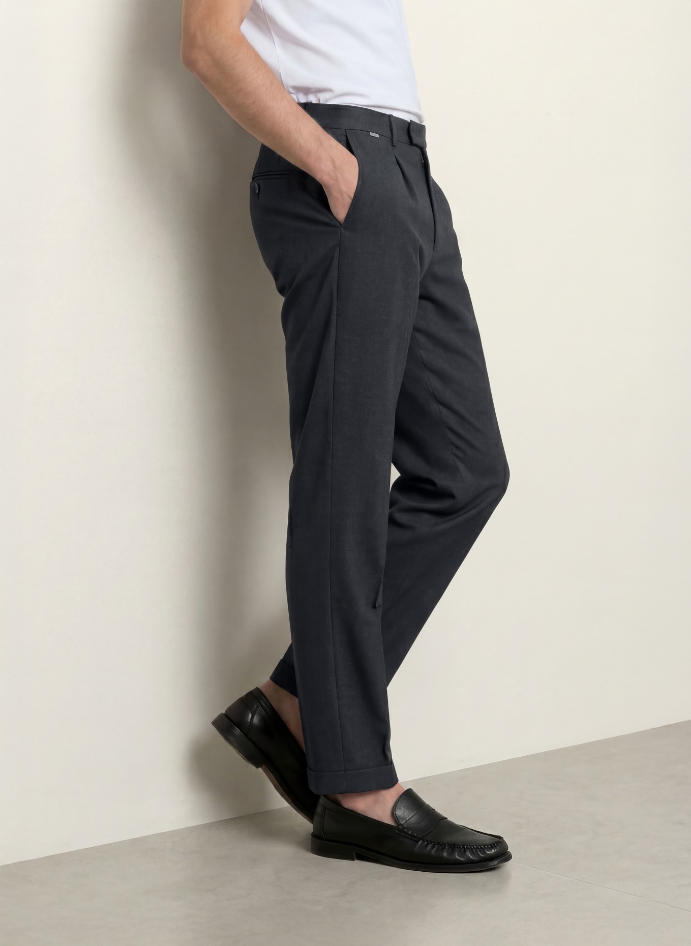 CINQUE Pantaloni CISALTO Extra Slim Fit: ALBASTRU ÎNCHIS