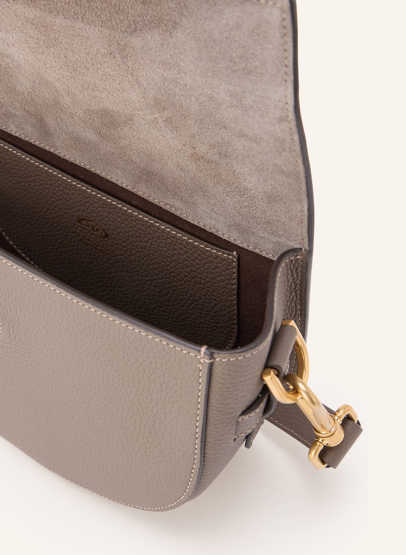 TOD'S Umhängetasche T SIGNATURE: TAUPE / GOLD