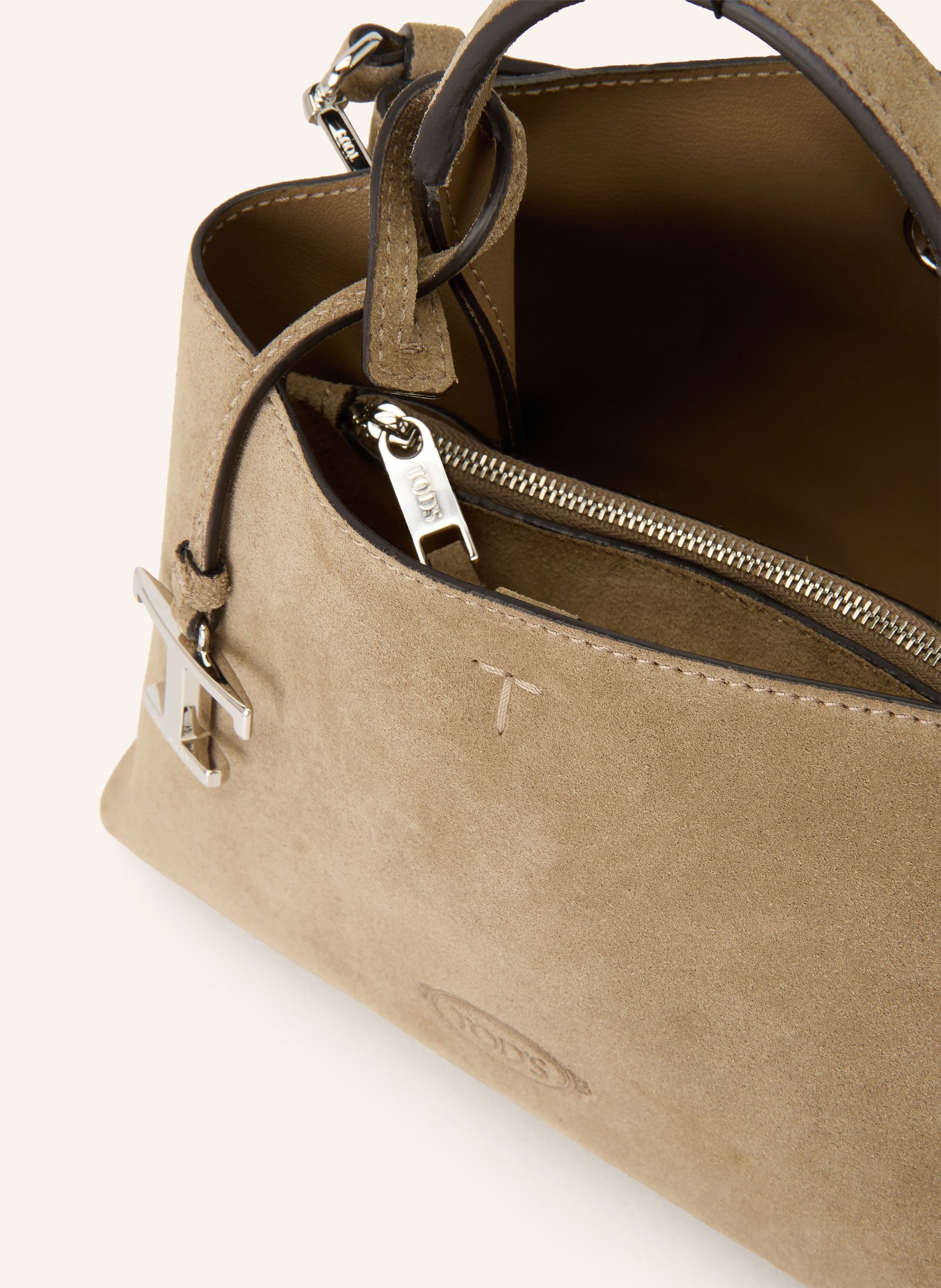 TOD'S Handbag: TAUPE
