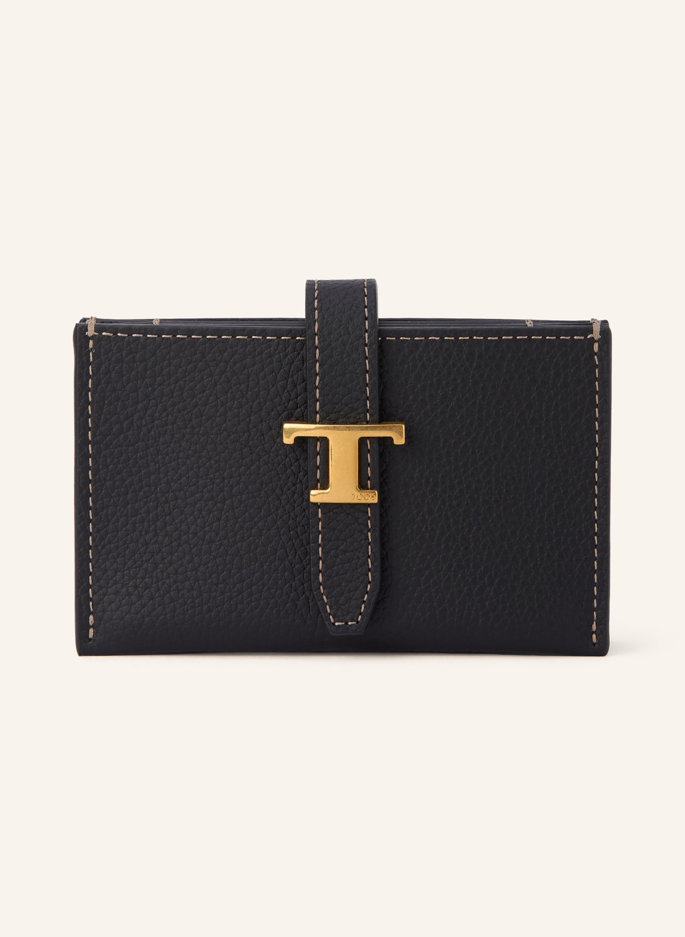 TOD'S Portofel T TIMELESS: NEGRU / AUR