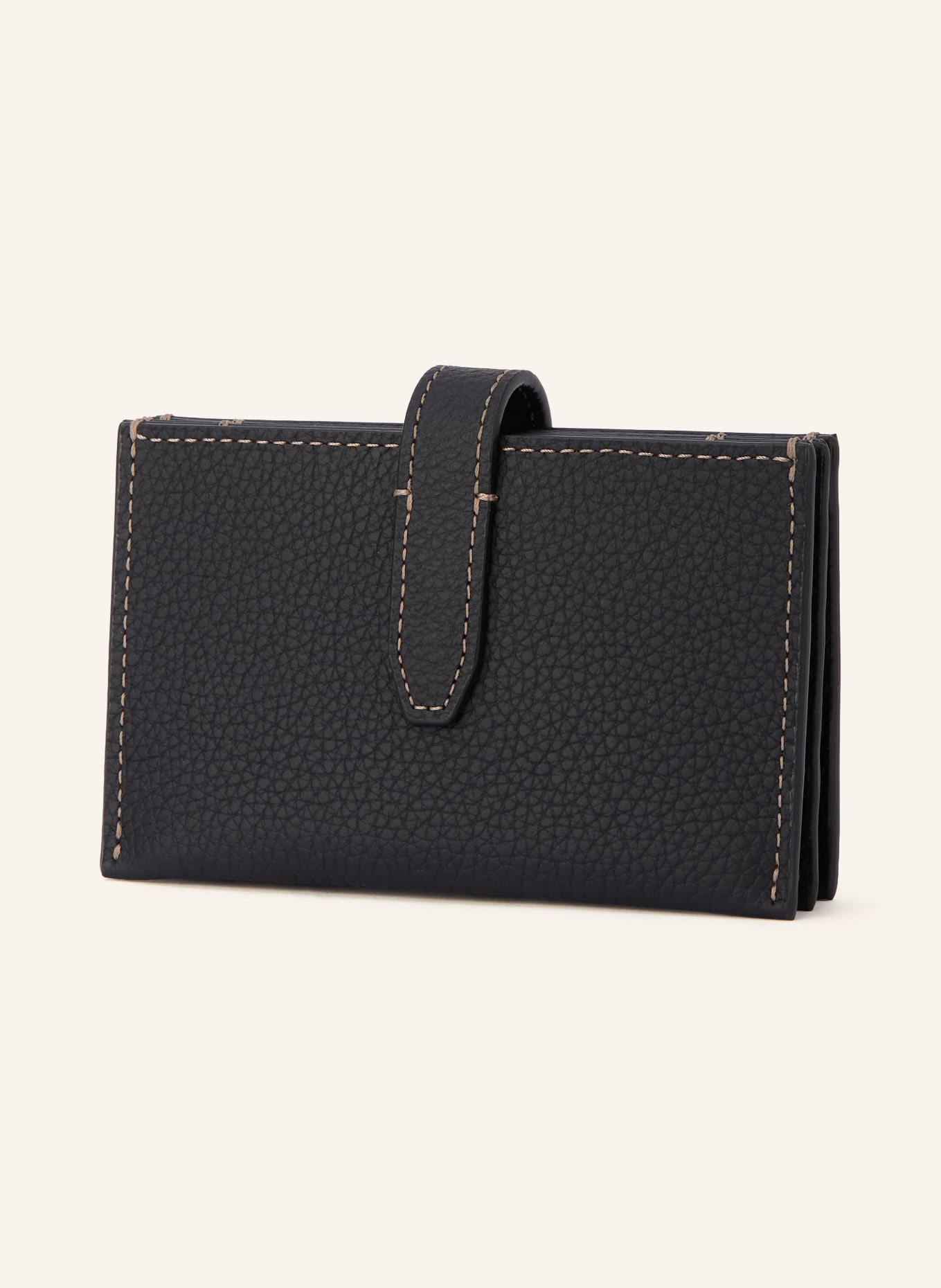TOD'S Portofel T TIMELESS: NEGRU / AUR