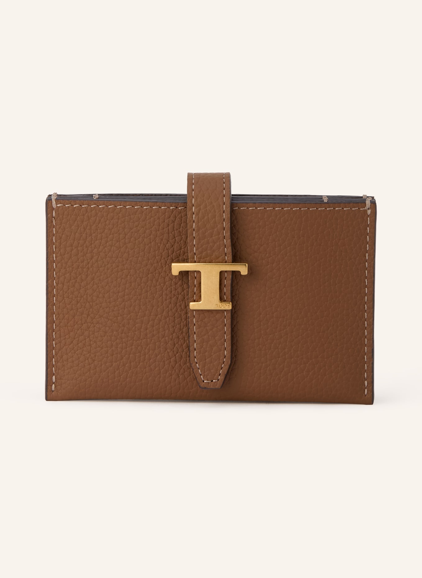 TOD'S Portofel T TIMELESS: MARO / AUR