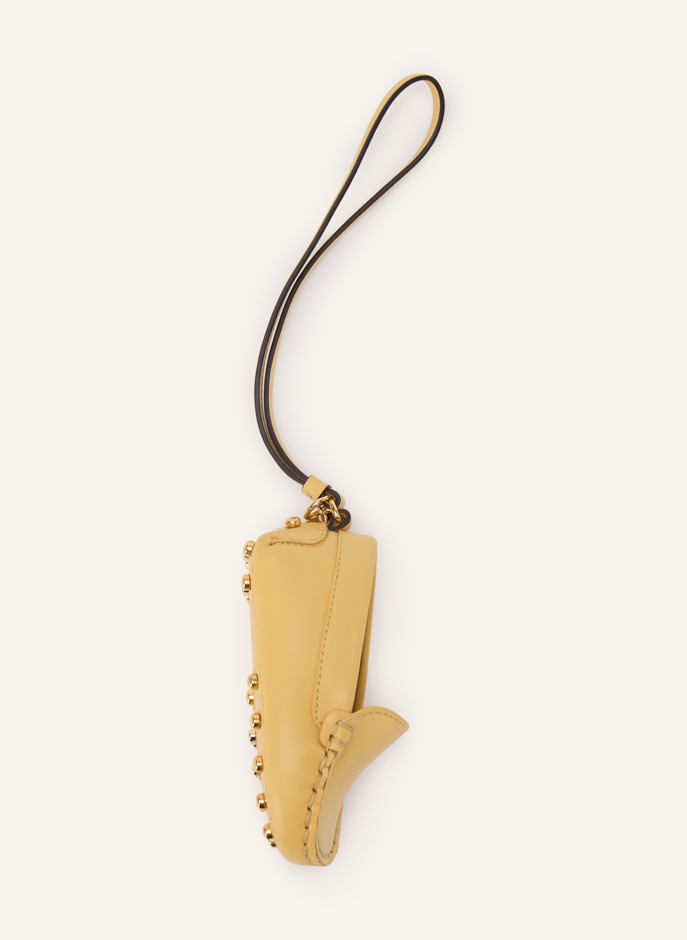TOD'S GOMMINI METAL DOTS Bag Charms with Rivets: YELLOW / GOLD