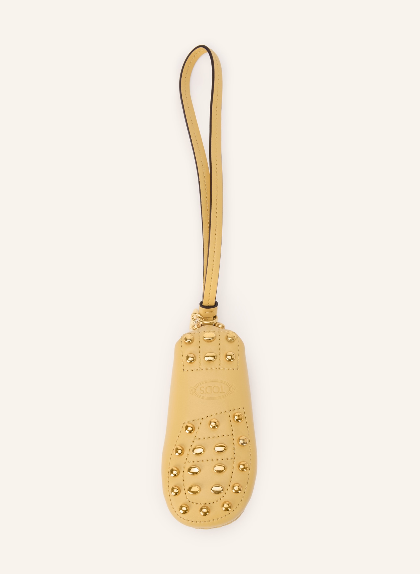TOD'S GOMMINI METAL DOTS Bag Charms with Rivets: YELLOW / GOLD
