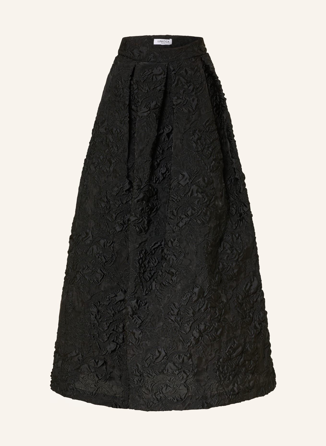LUNATICA MILANO Jacquard Skirt: BLACK
