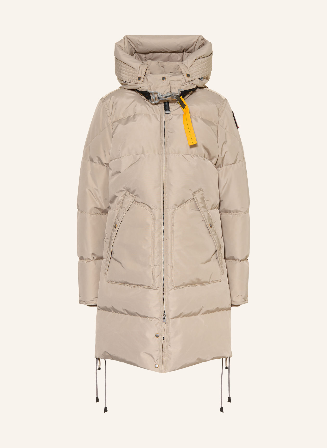 PARAJUMPERS Parka puchowa LONG BEAR z odpinanym kapturem: BEŻOWY