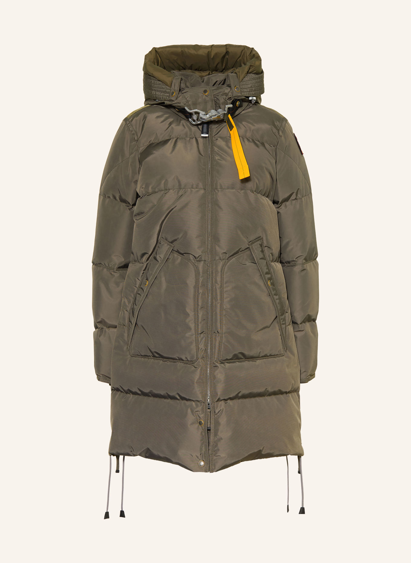PARAJUMPERS Parka puchowa LONG BEAR z odpinanym kapturem: KHAKI