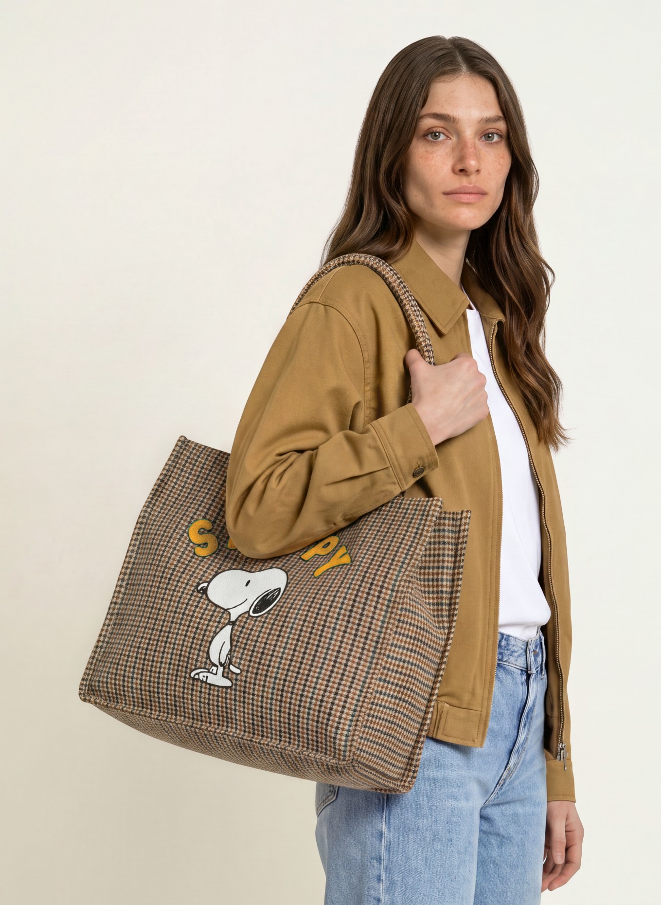 CODELLO Shopper: BEIGE / BRUN / GRÖN