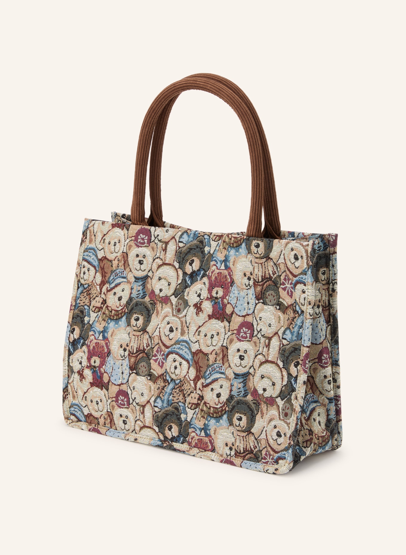 CODELLO Shoppers: BEIGE / DARK RED / BLUE