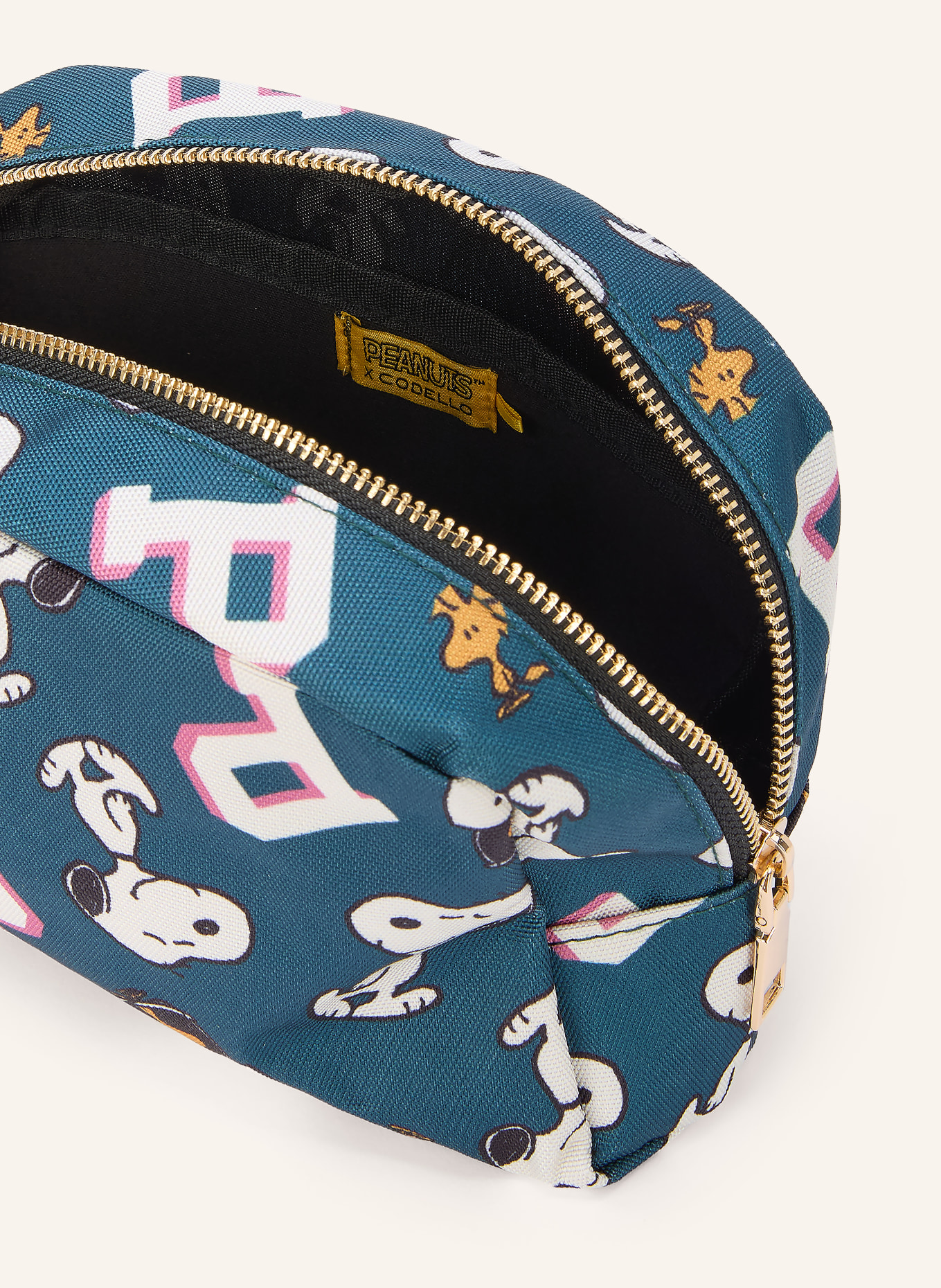 CODELLO Kosmetiktasche: PETROL / ROSA / CREME
