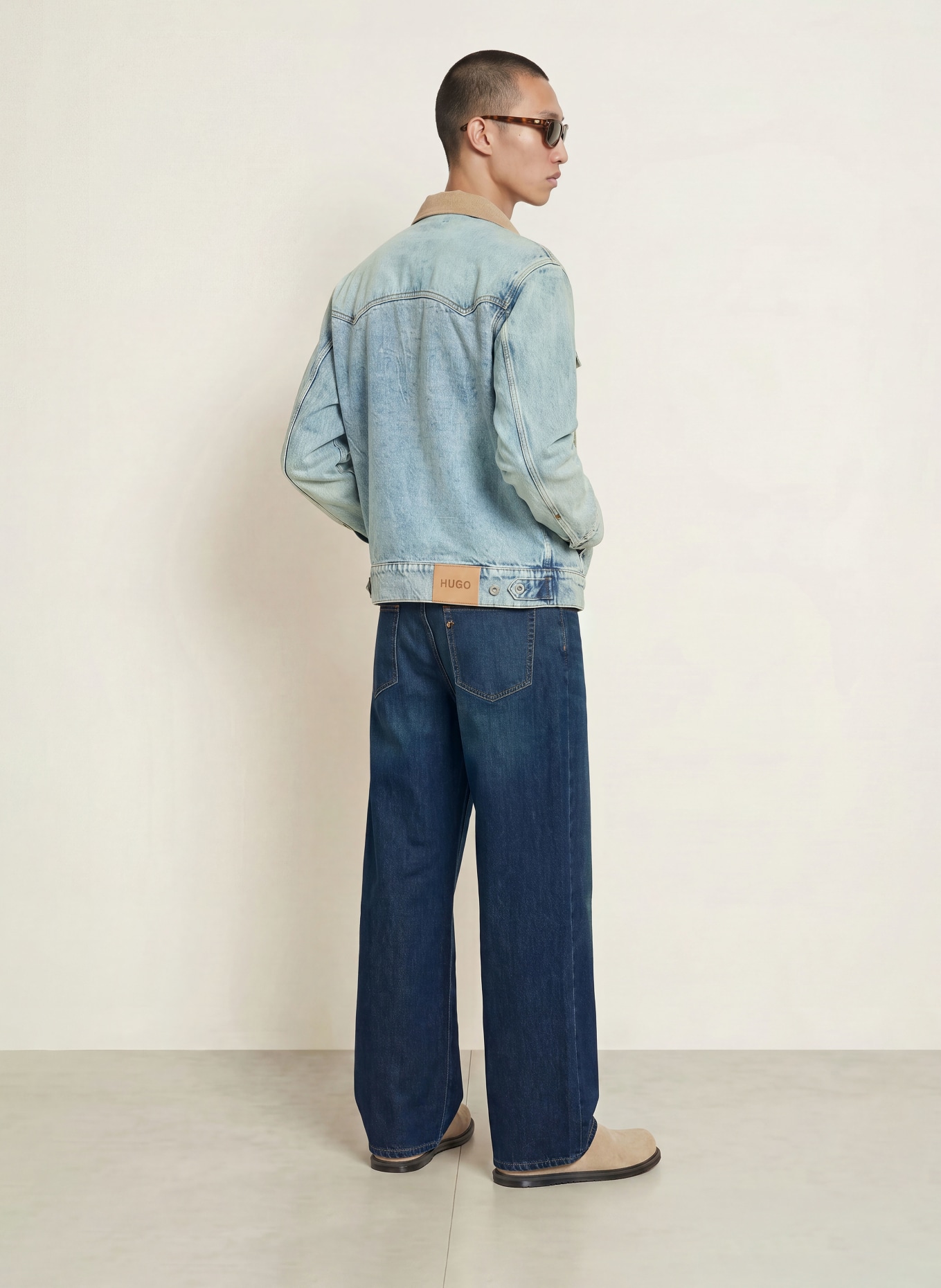 HUGO Jeansjacke ERLO: 455 LIGHT/PASTEL BLUE