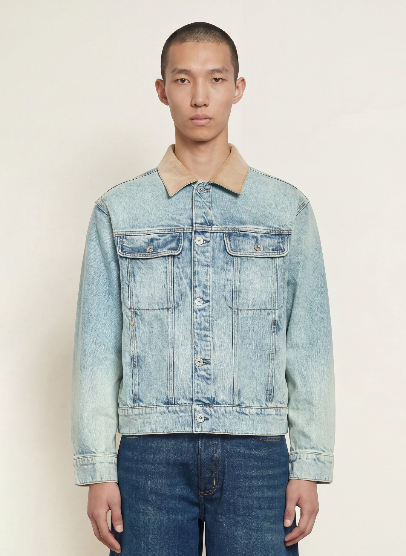 HUGO Jeansjacke ERLO: 455 LIGHT/PASTEL BLUE