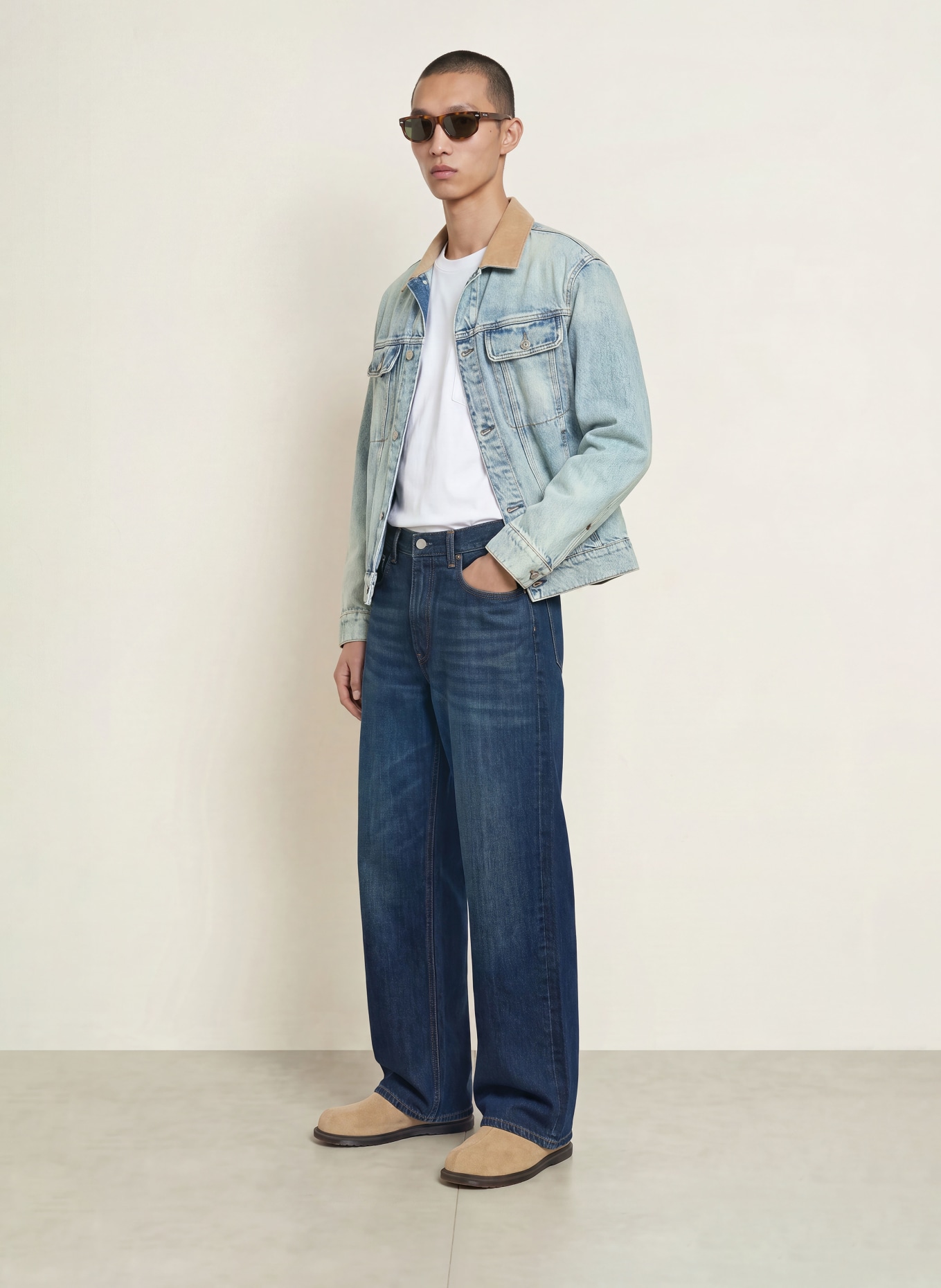 HUGO Jeansjacke ERLO: 455 LIGHT/PASTEL BLUE