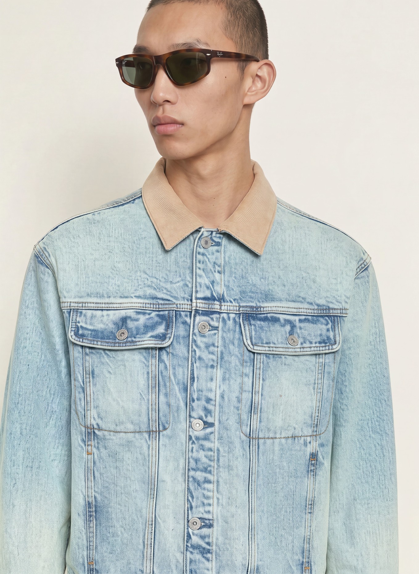 HUGO Jeansjacke ERLO: 455 LIGHT/PASTEL BLUE