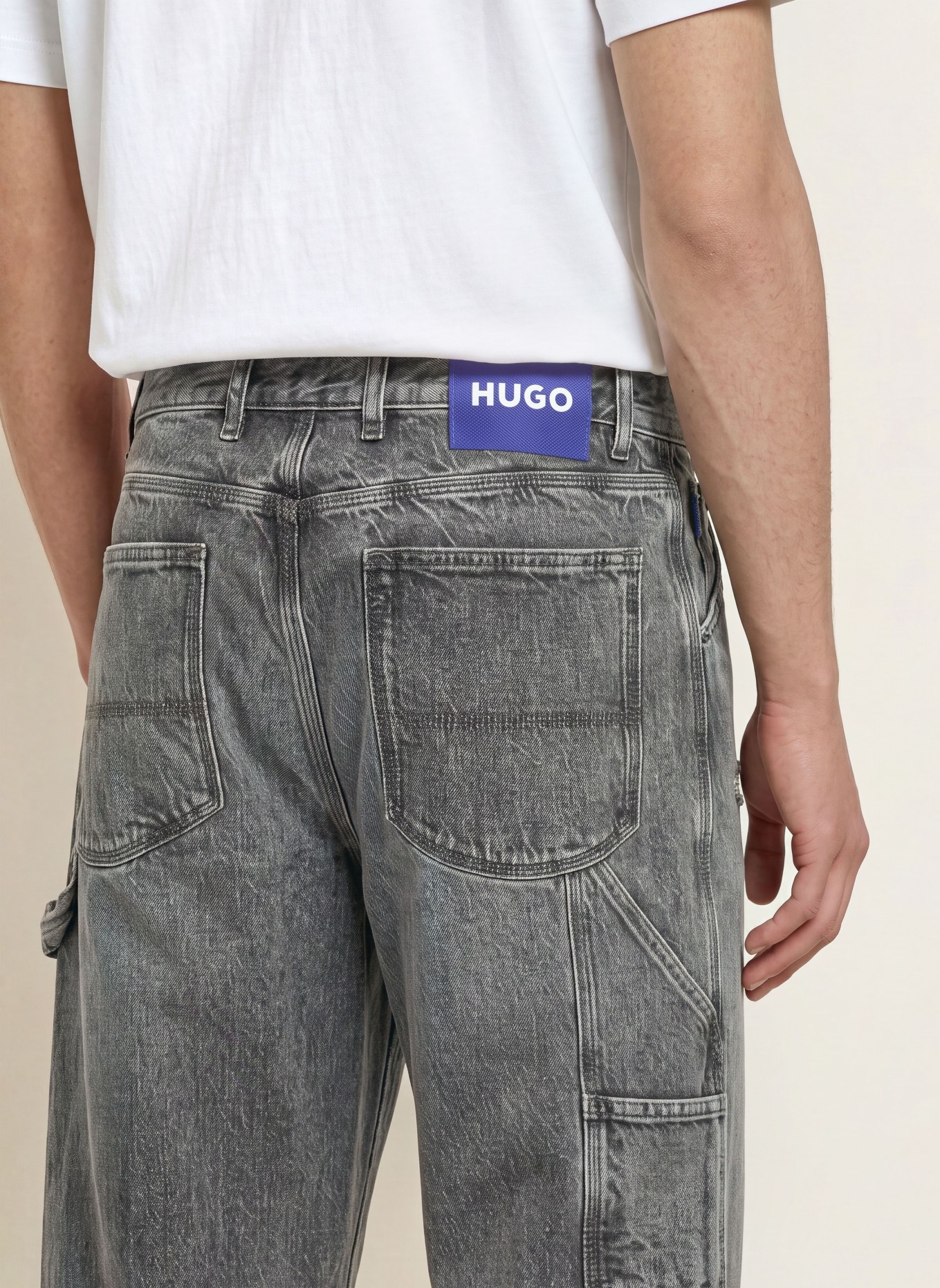 HUGO Jeans CARPENTER Baggy Fit: 033 MEDIUM GREY