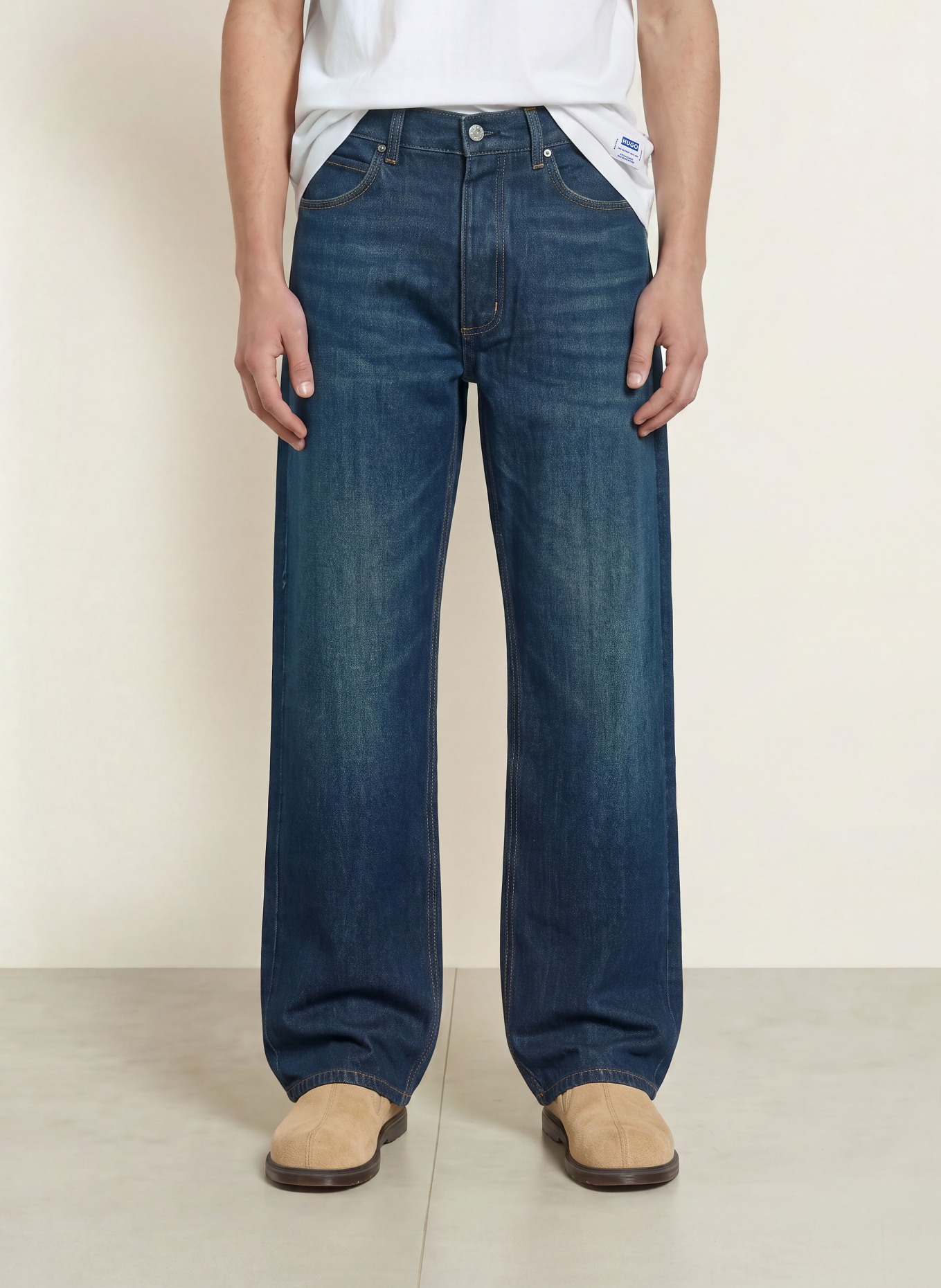 HUGO Jeans NATE Baggy Fit: 404 DARK BLUE
