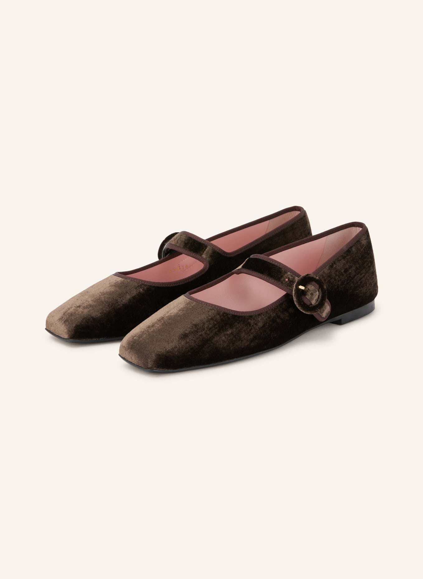 Pretty Ballerinas Mary-Jane-Ballerinas AFRODITE: DUNKELBRAUN