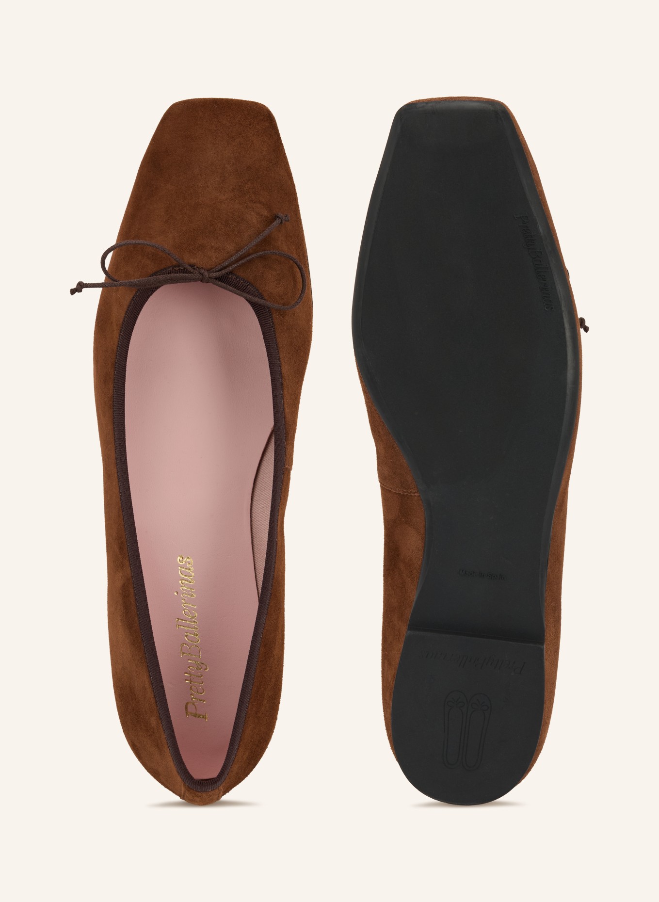 Pretty Ballerinas Ballerines ANGELIS: MARRON / MARRON FONCÉ