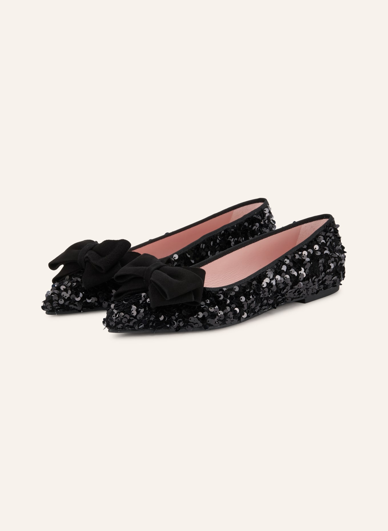 Pretty Ballerinas Balerine SALMA cu paiete: NEGRU