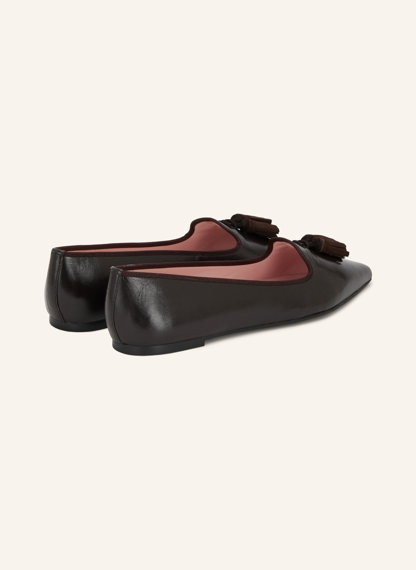 Pretty Ballerinas COTON Loafers: DARK BROWN