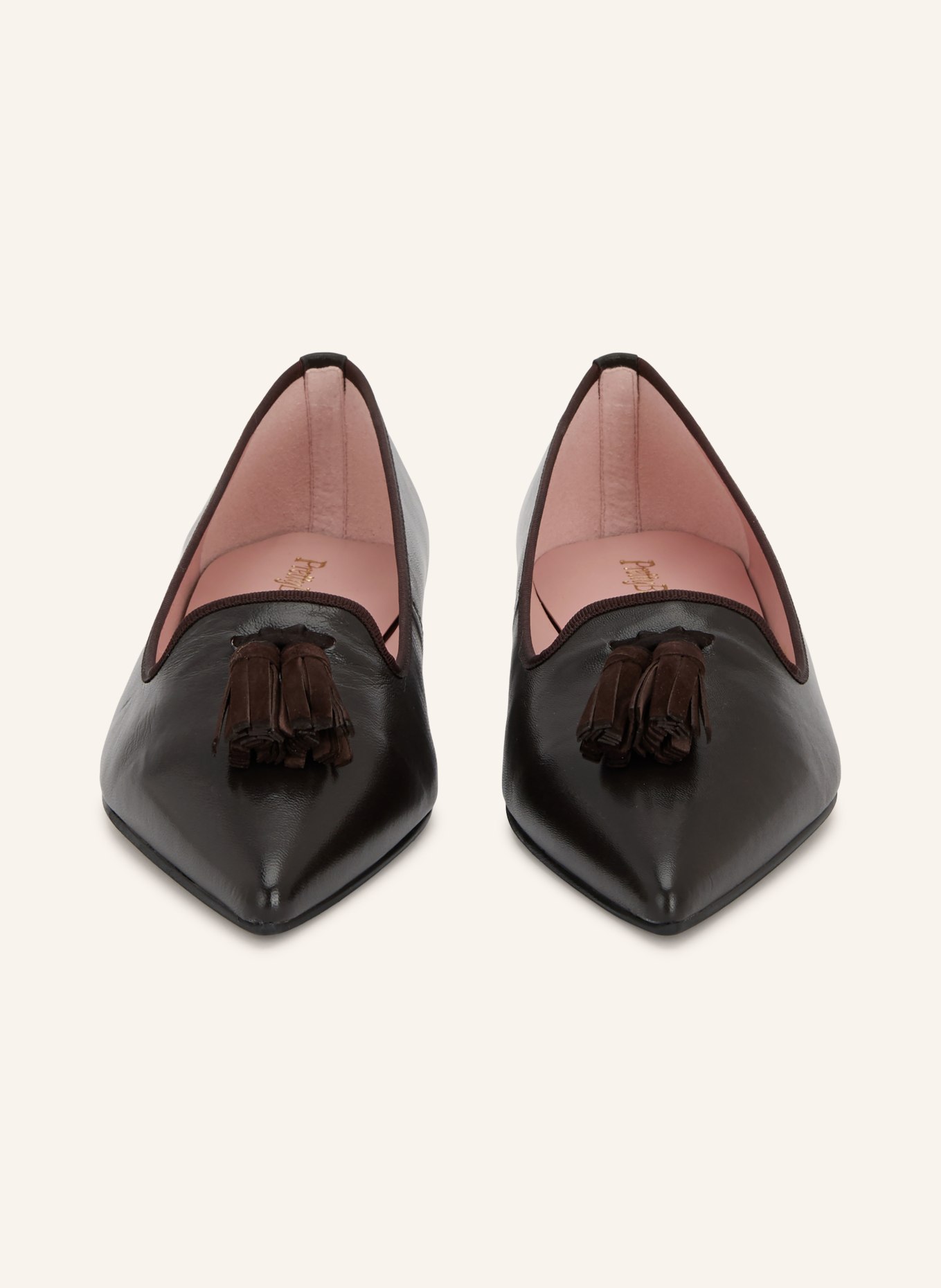 Pretty Ballerinas COTON Loafers: DARK BROWN