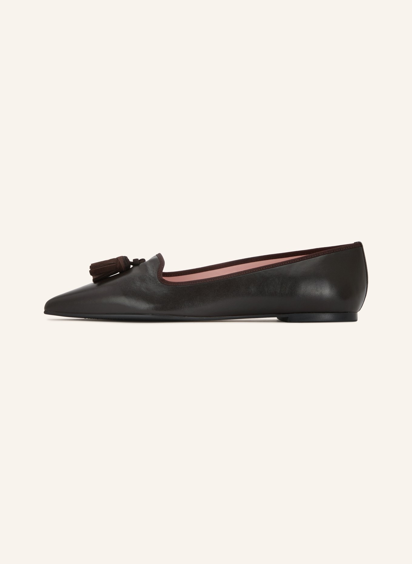 Pretty Ballerinas COTON Loafers: DARK BROWN