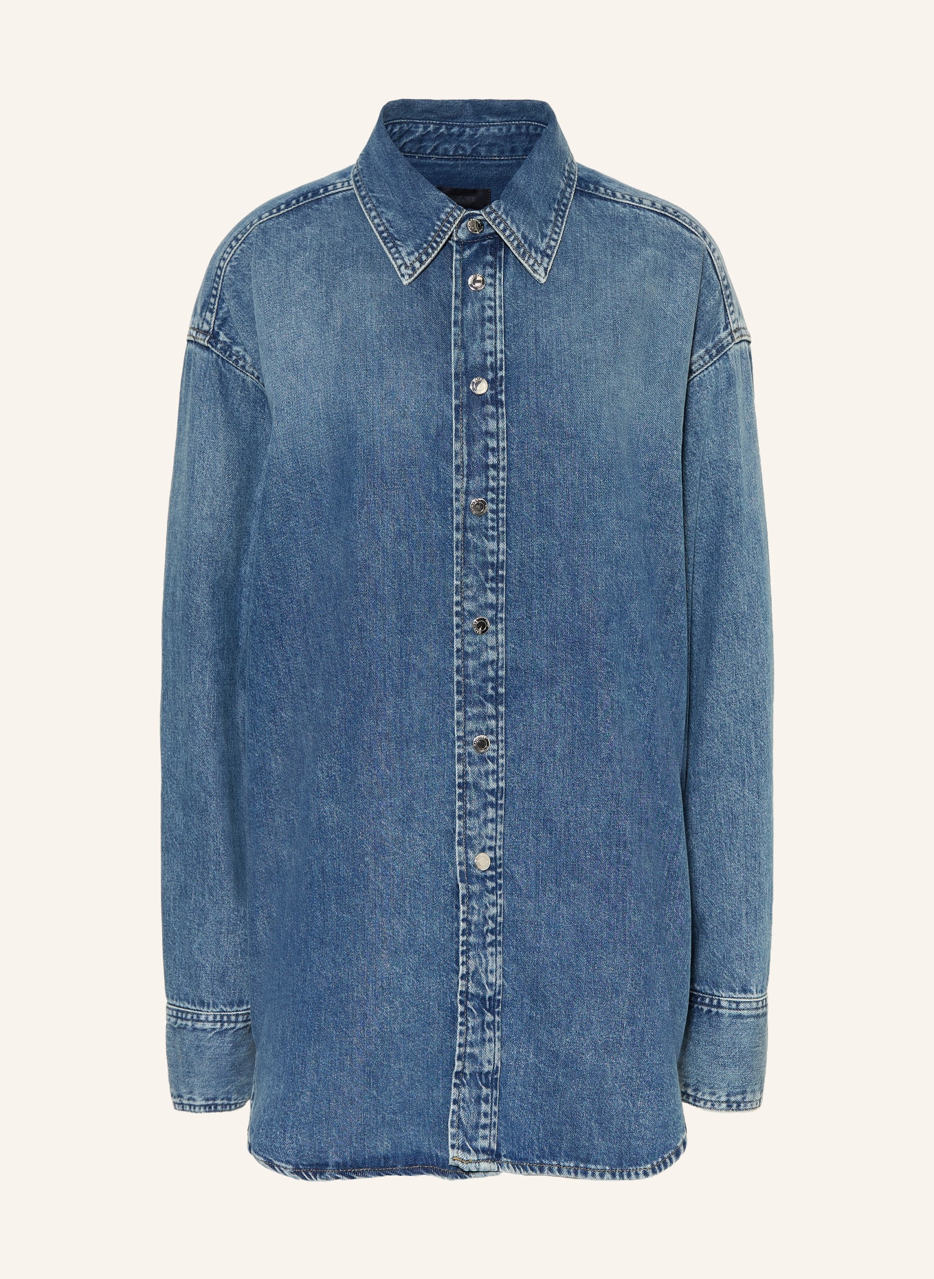 HAIKURE Chemise en jean oversize VICTORIA: BLEU