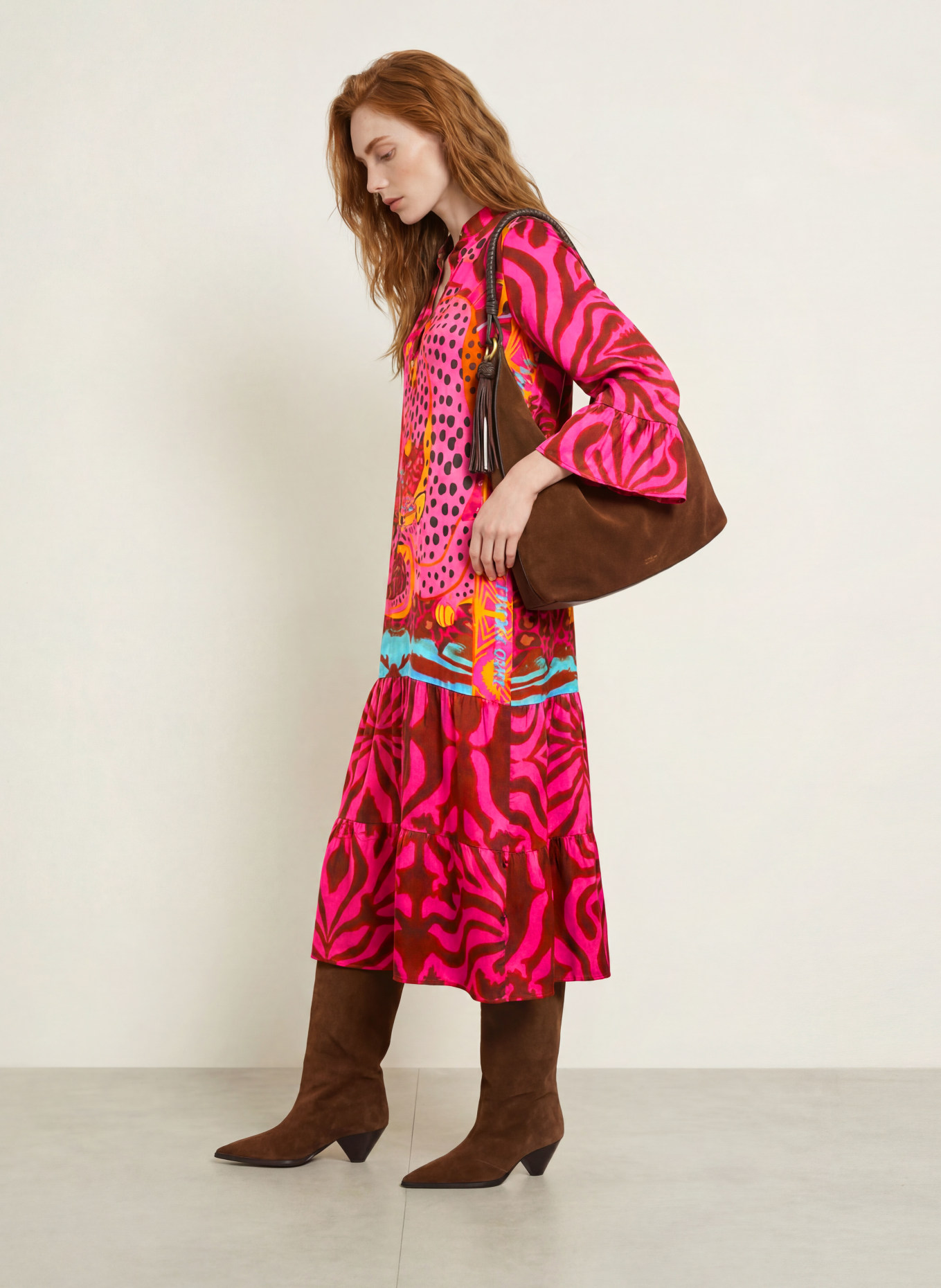 miss goodlife Rochie din satin: ROZ / PORTOCALIU NEON / TURCOAZ