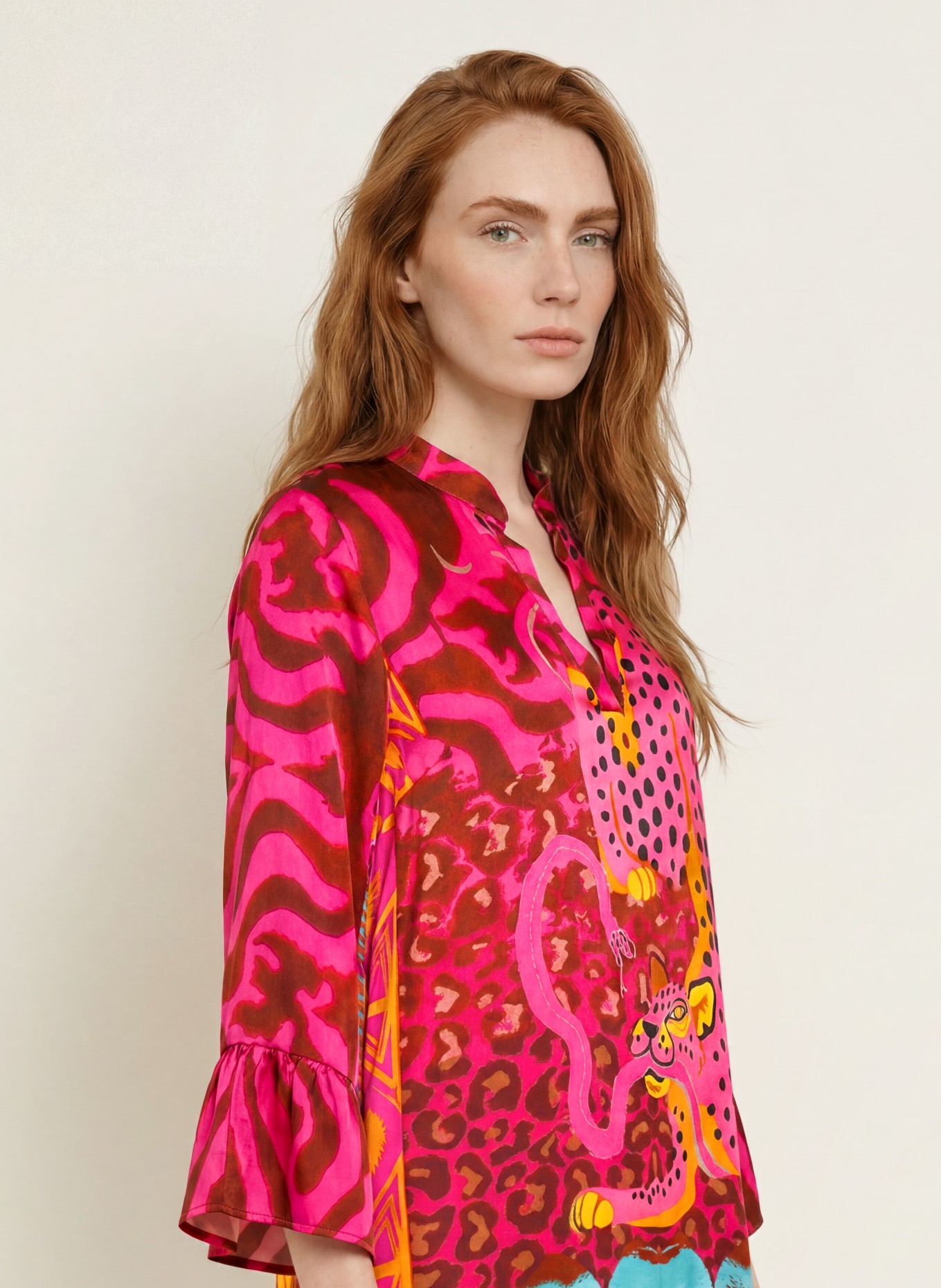 miss goodlife Rochie din satin: ROZ / PORTOCALIU NEON / TURCOAZ