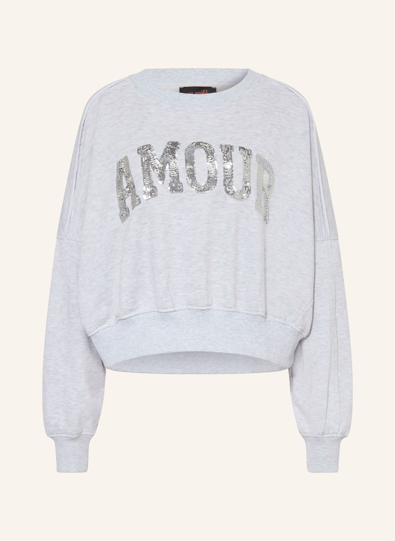 miss goodlife Sequin Sweatshirt: GRAY