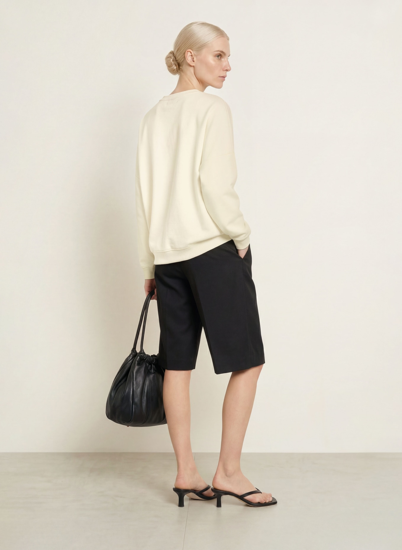 miss goodlife Oversized Sweatshirt: LIGHT YELLOW / PINK