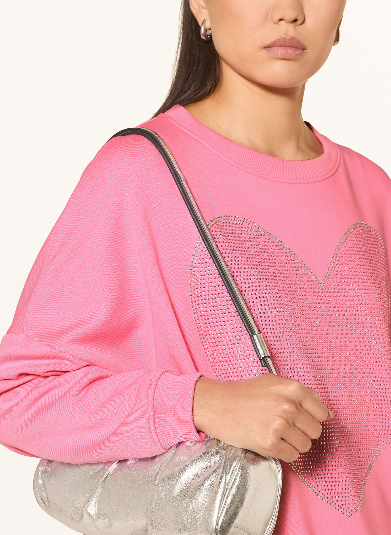 miss goodlife Tröja med strass: ROSA